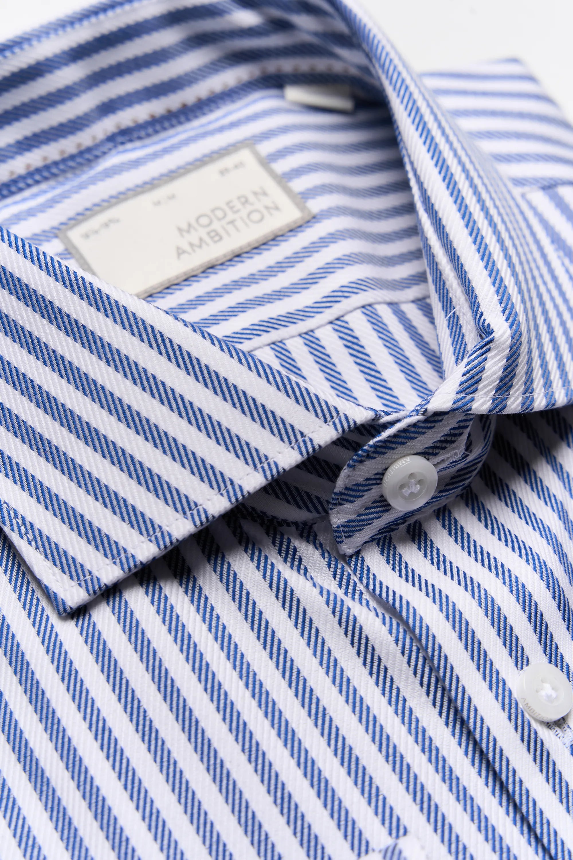 Performance Cotton Stripe Shirt - Performance Cotton Stripe Shirt Navy Stripe