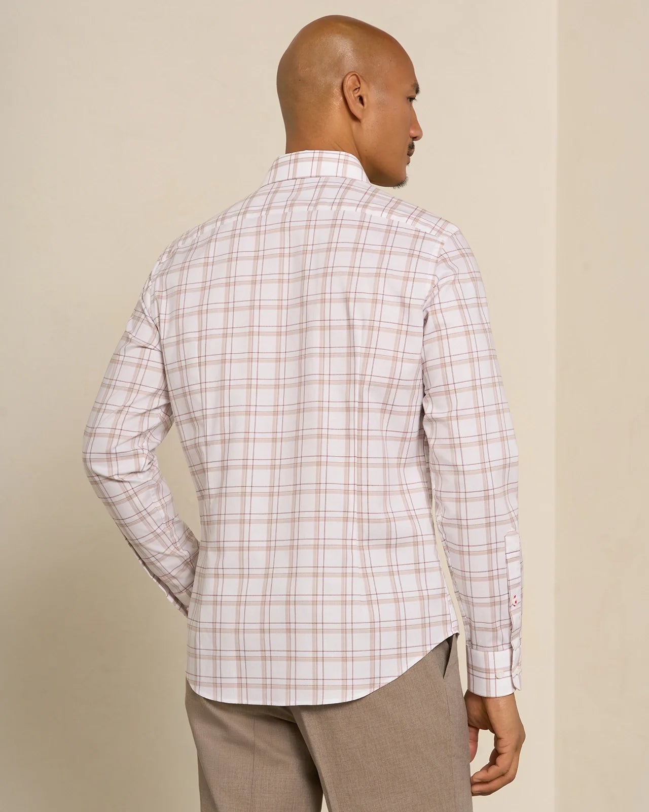 Performance Cotton Plaid Shirt - Performance Cotton Plaid Shirt Brown Plaid