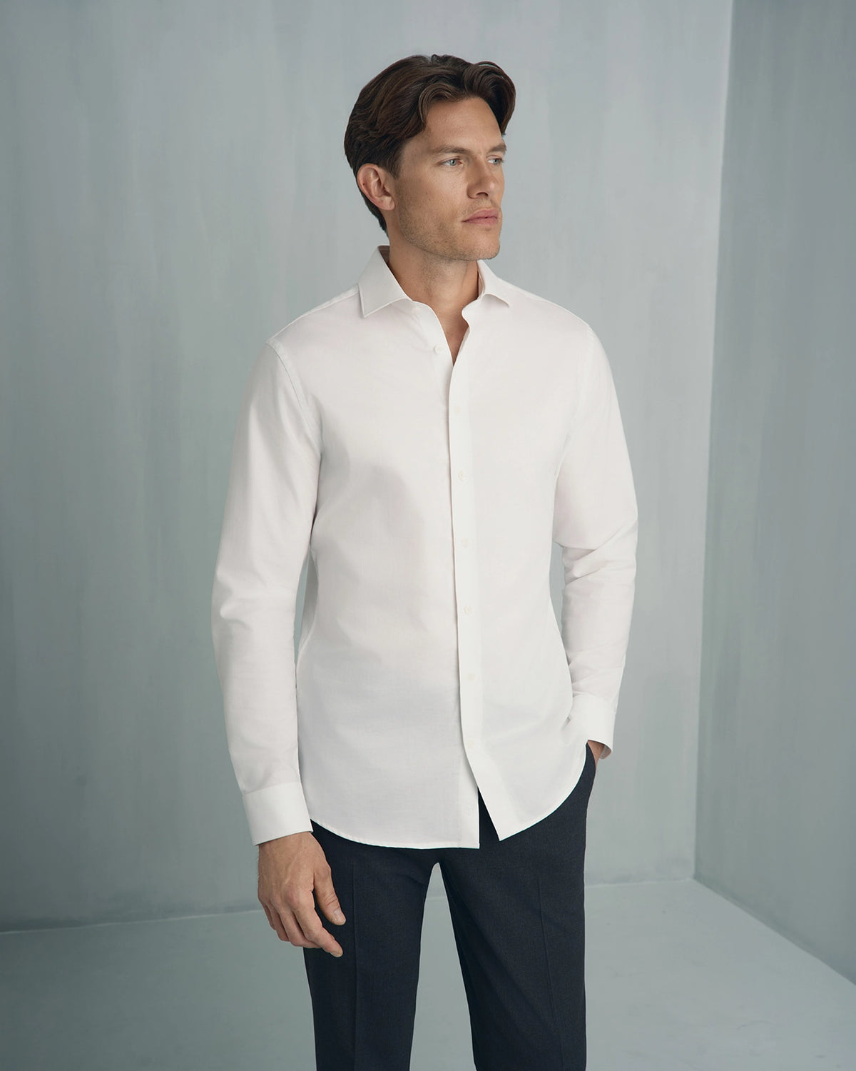 Performance Cotton Everyday Shirt - Performance Cotton Everyday Shirt White