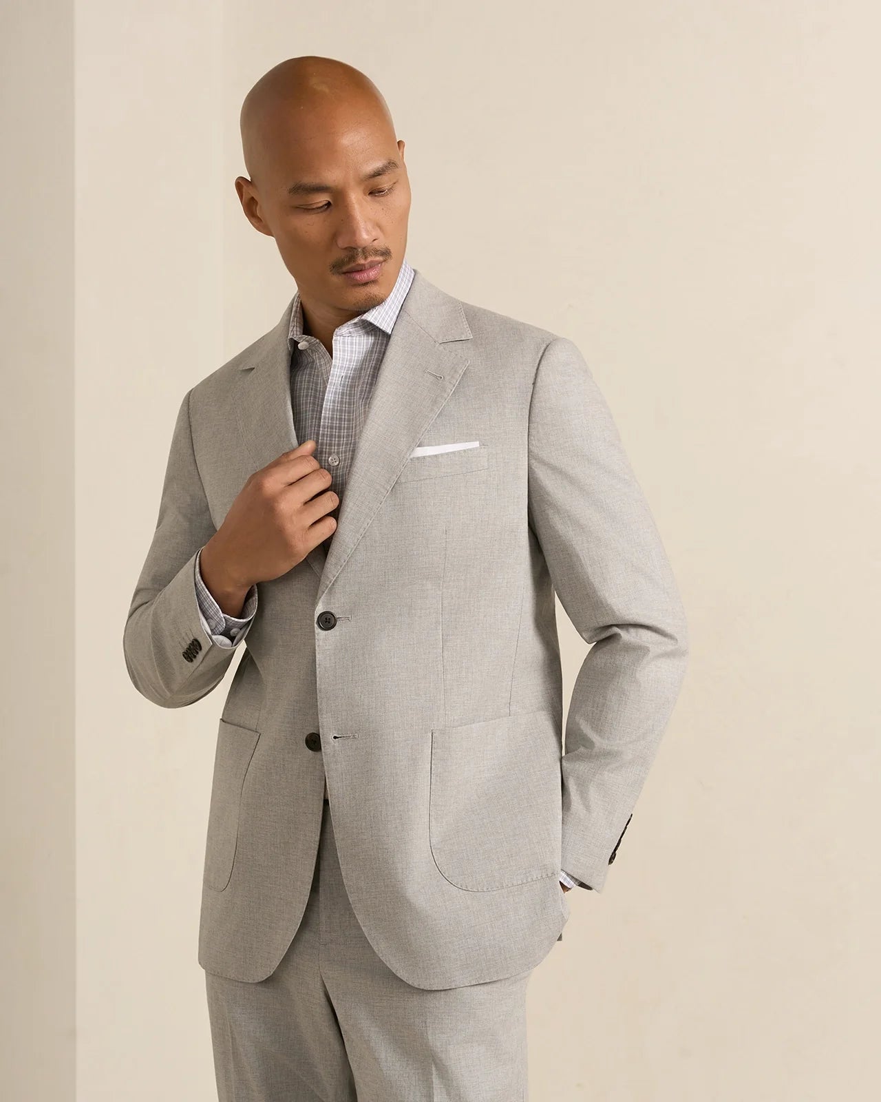 Performance Cotton Check Shirt - Performance Cotton Check Shirt Grey Check