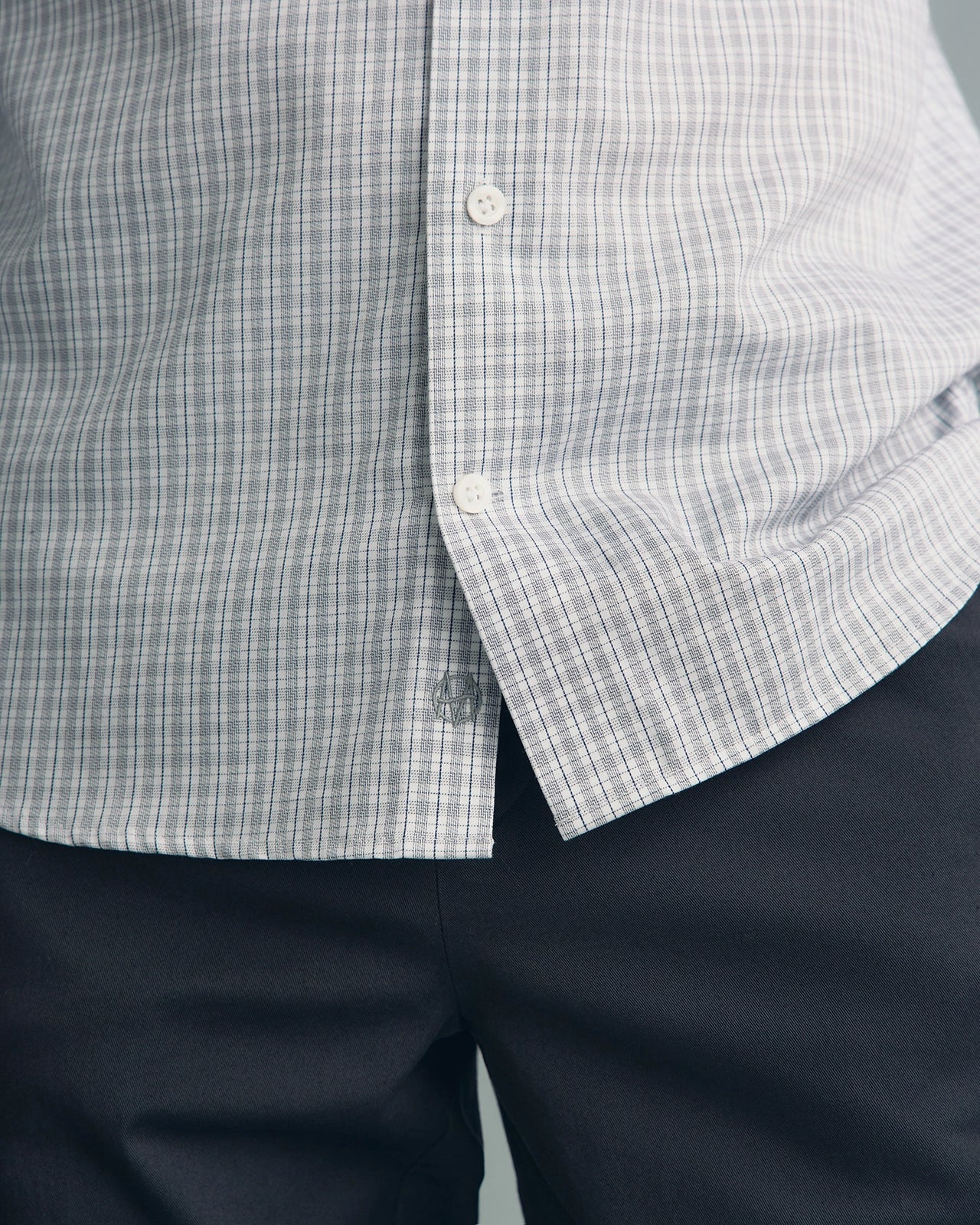 Performance Cotton Check Shirt - Performance Cotton Check Shirt Grey Check