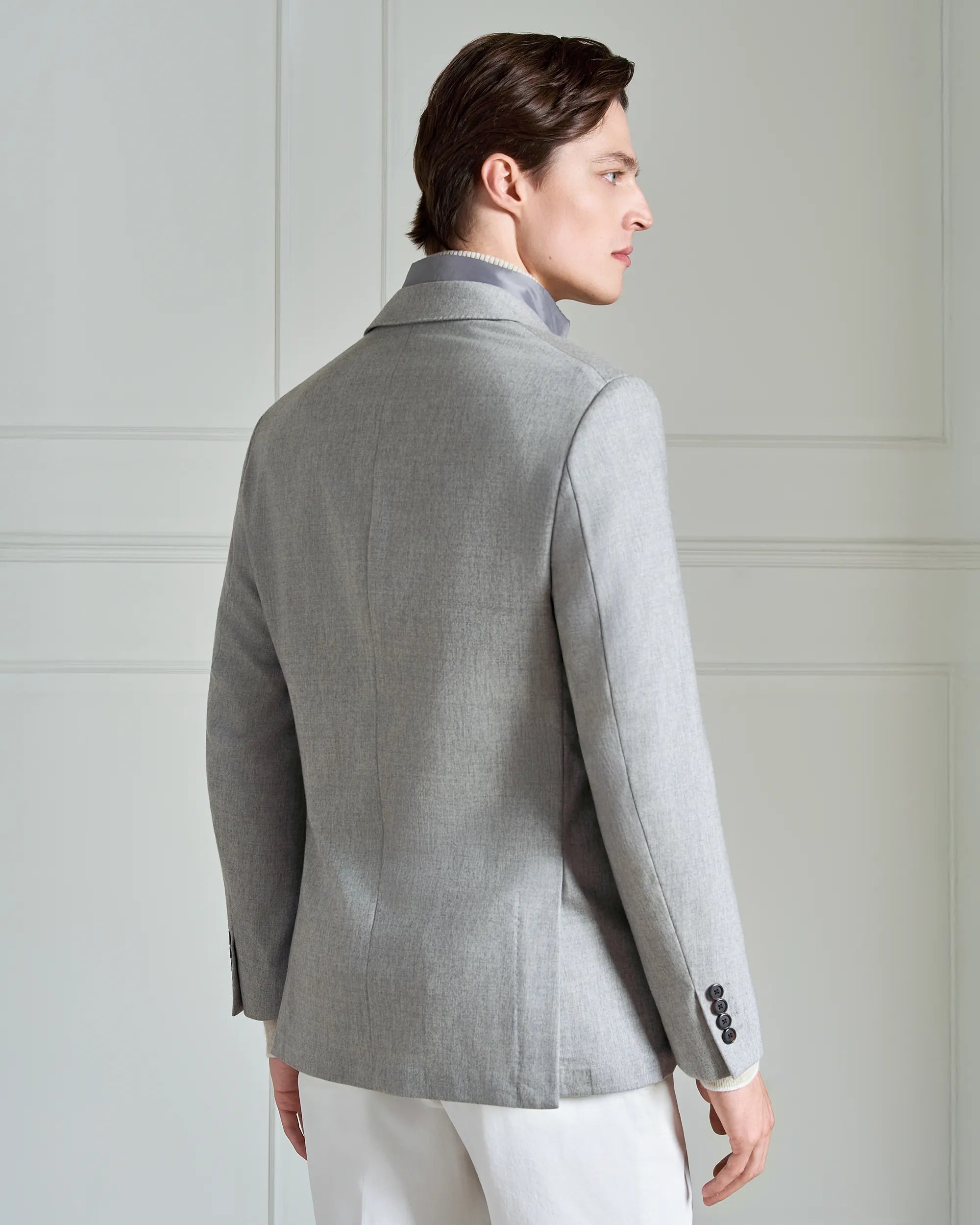 Yorkville Wool Cashmere Fooler Jacket - Yorkville Wool Cashmere Fooler Jacket Grey