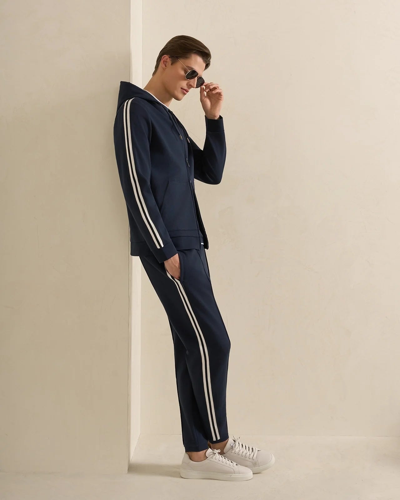 Whistler Travel Full Zip Hoodie - Whistler Travel Full Zip Hoodie Navy