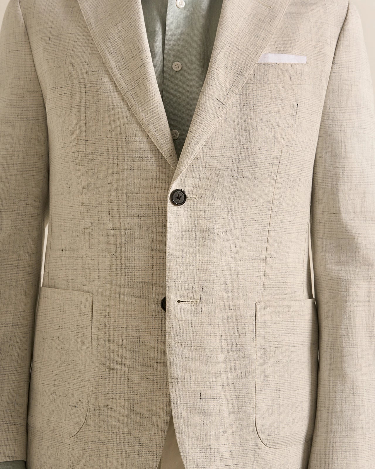 Yorkville Cotton Linen Check Jacket - Yorkville Cotton Linen Check Jacket Olive Check