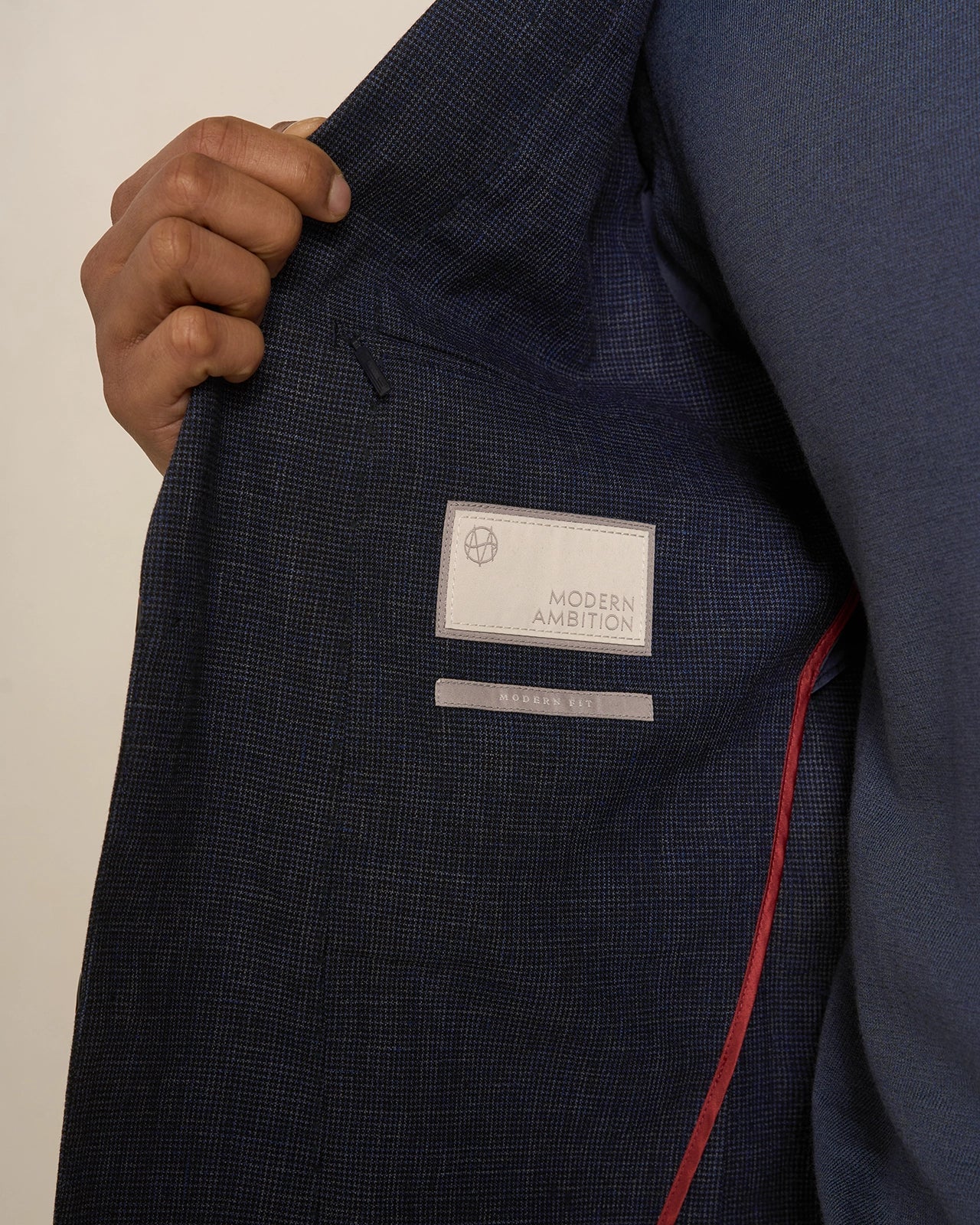 Yorkville Cotton Linen Houndstooth Jacket - Yorkville Cotton Linen Houndstooth Jacket Navy