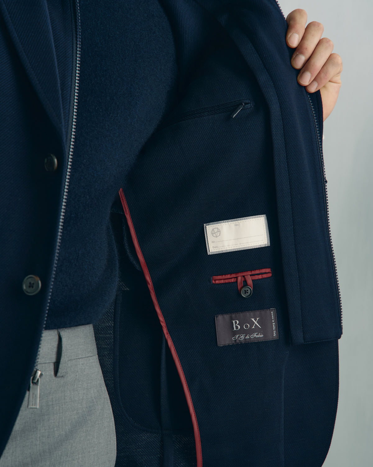 Yorkville Jersey Hooded Jacket - Yorkville Jersey Hooded Jacket Navy