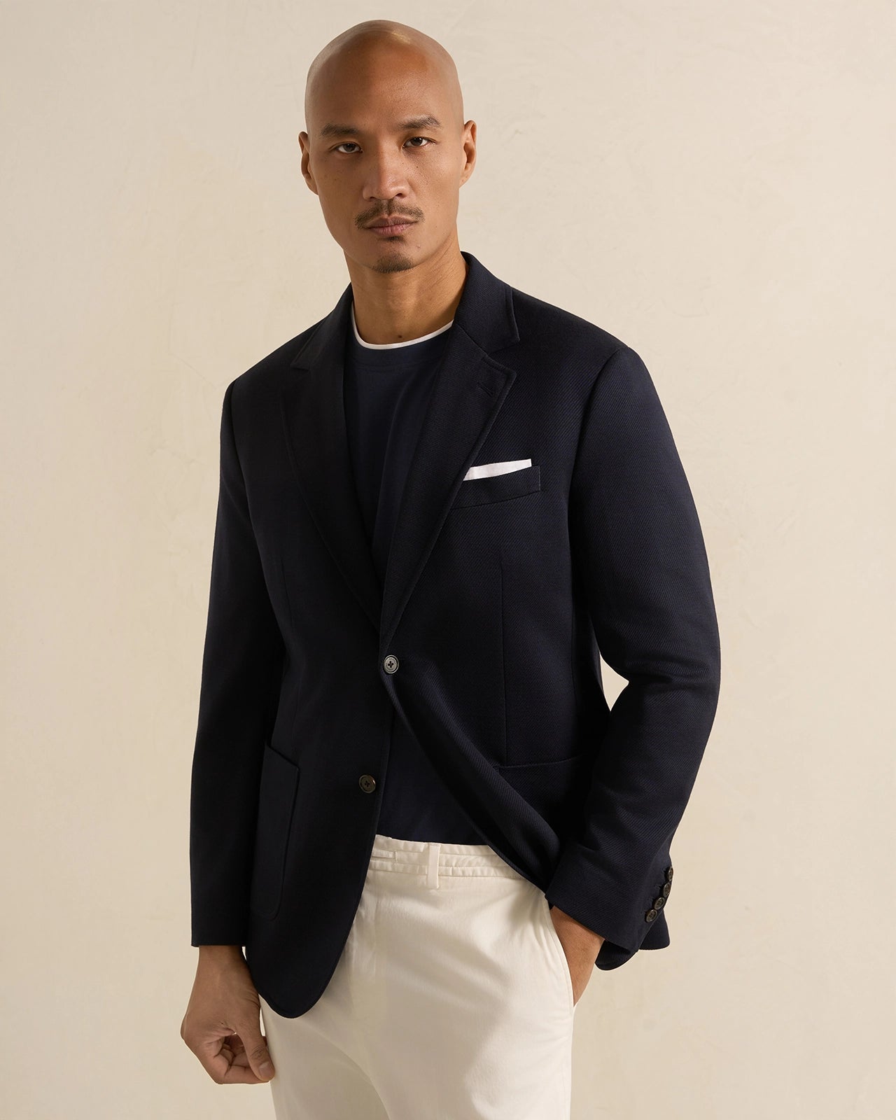 Yorkville Jersey Hooded Jacket - Yorkville Jersey Hooded Jacket Navy