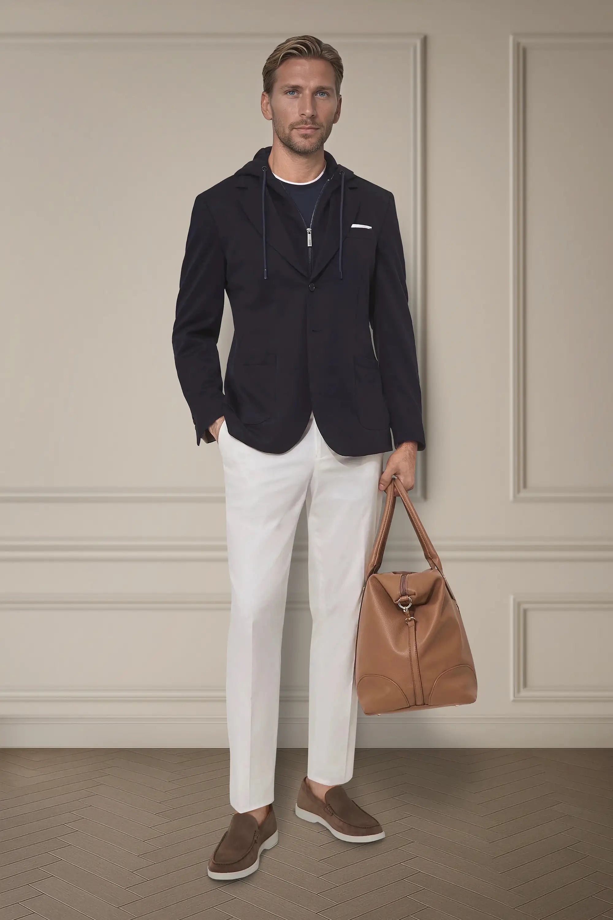 Yorkville Performance Jersey Jacket - Navy
