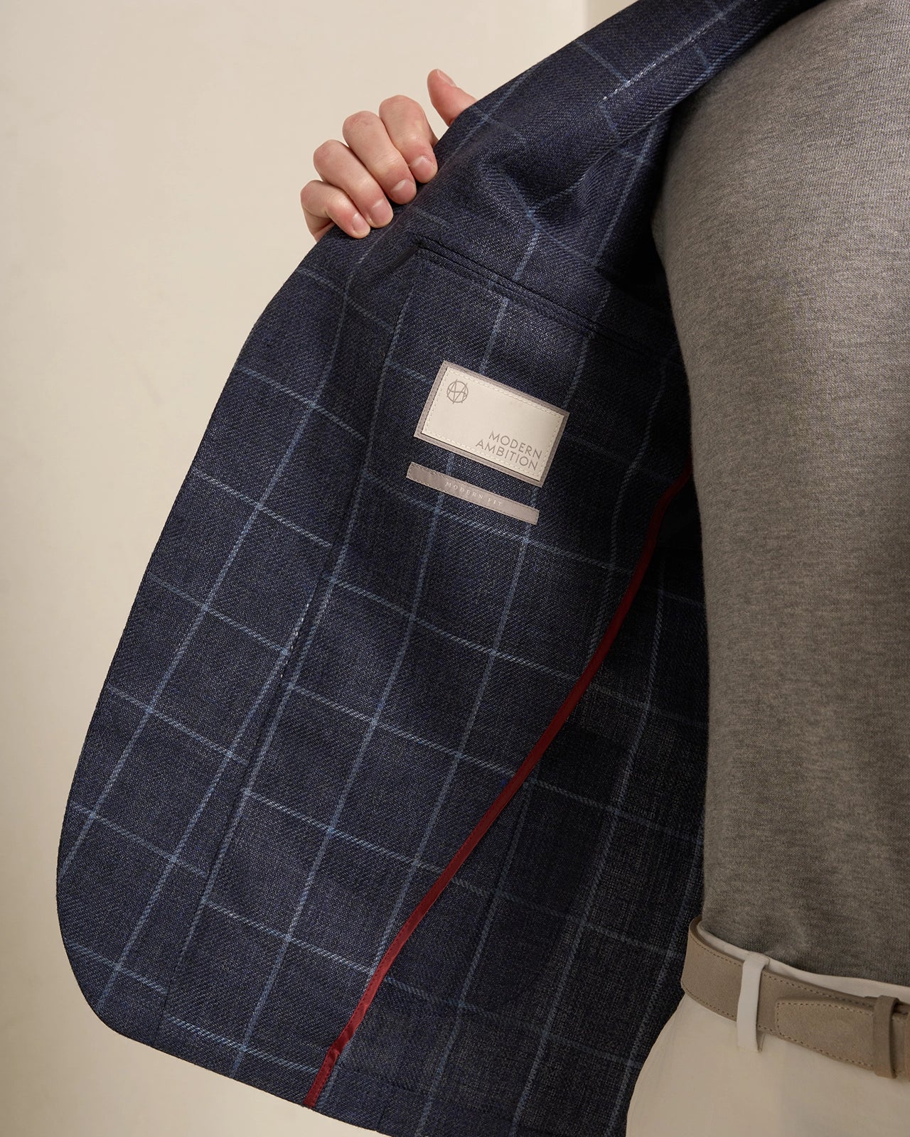 Yorkville Wool Linen Windowpane Jacket - Yorkville Wool Linen Windowpane Jacket Navy