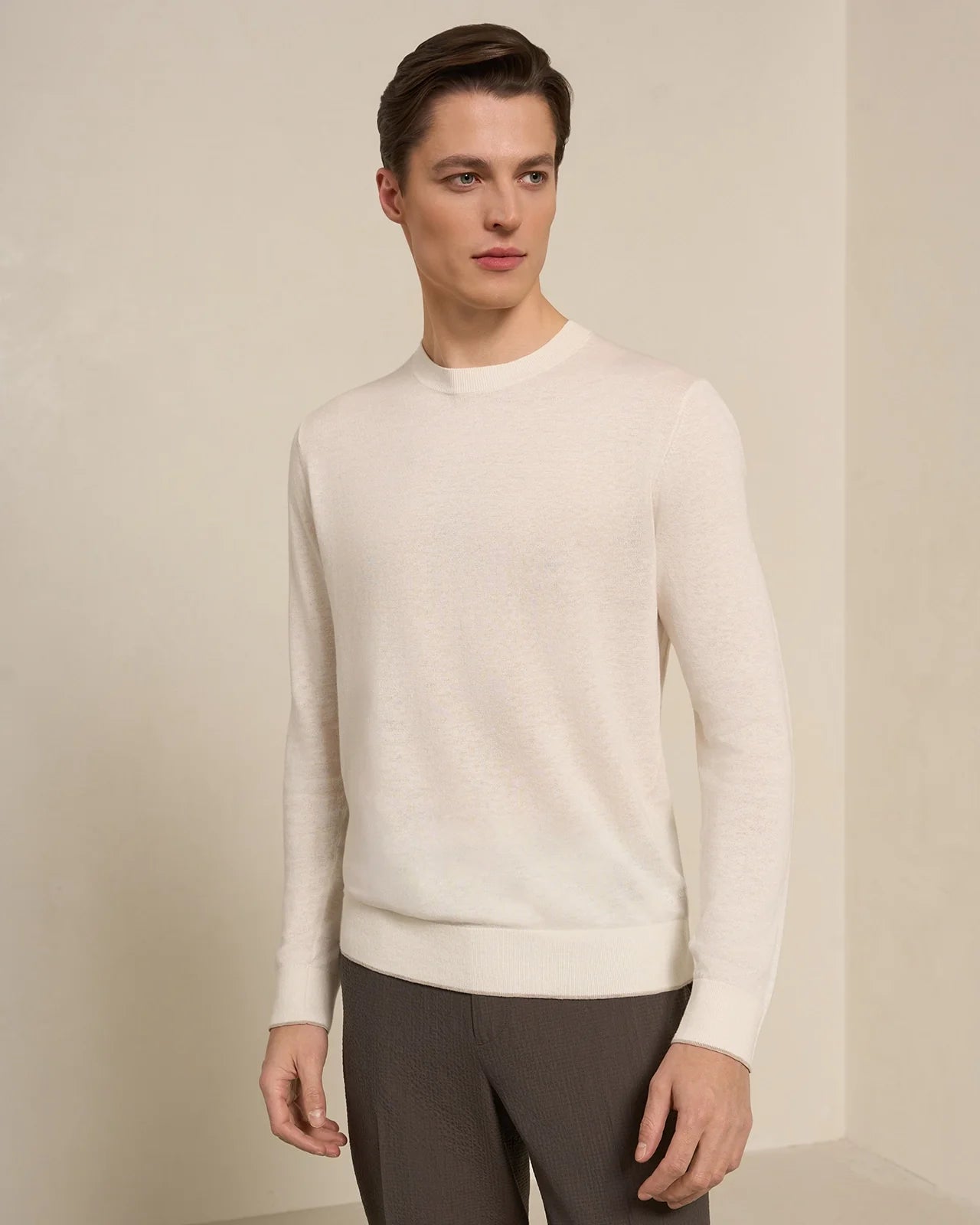 Tuscana Crewneck Pullover - Tuscana Crewneck Pullover Starch