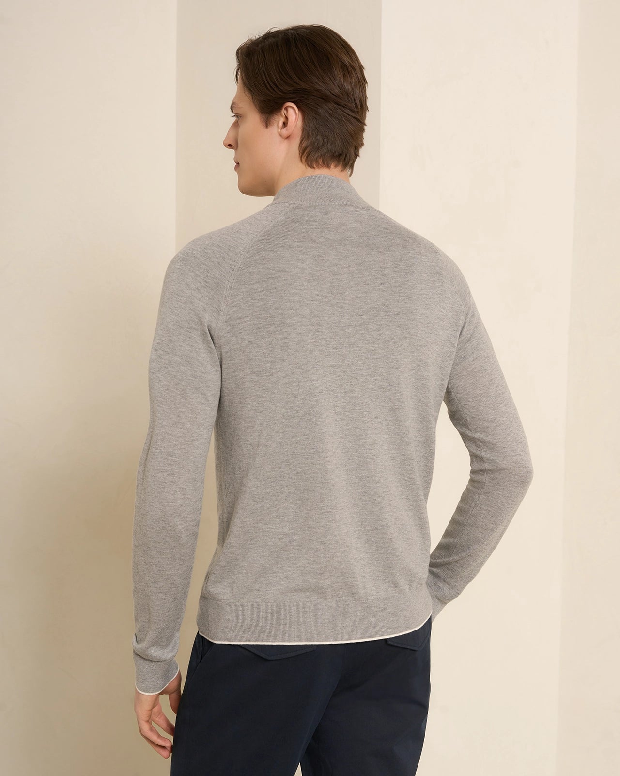 Tuscana Quarter Zip - Tuscana Quarter Zip Grey Flannel