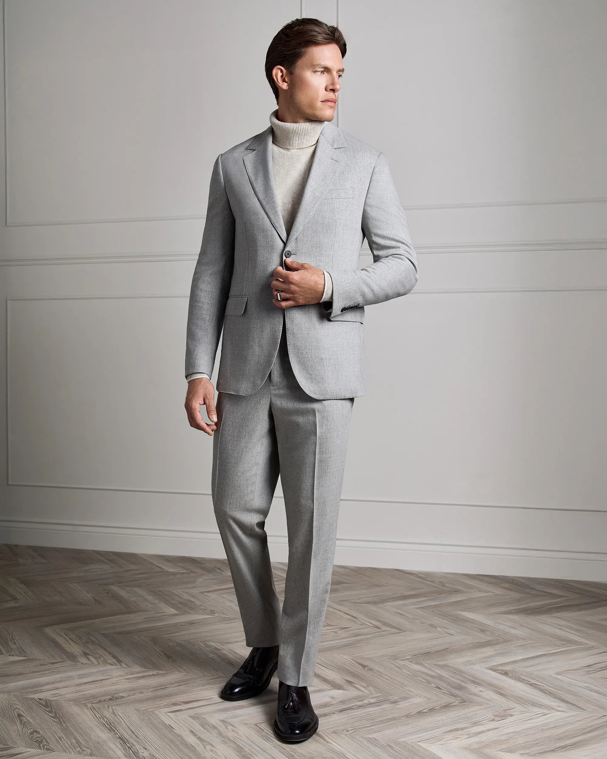 Malpensa Versa Wool Cashmere Suit - Malpensa Versa Wool Cashmere Suit Grey