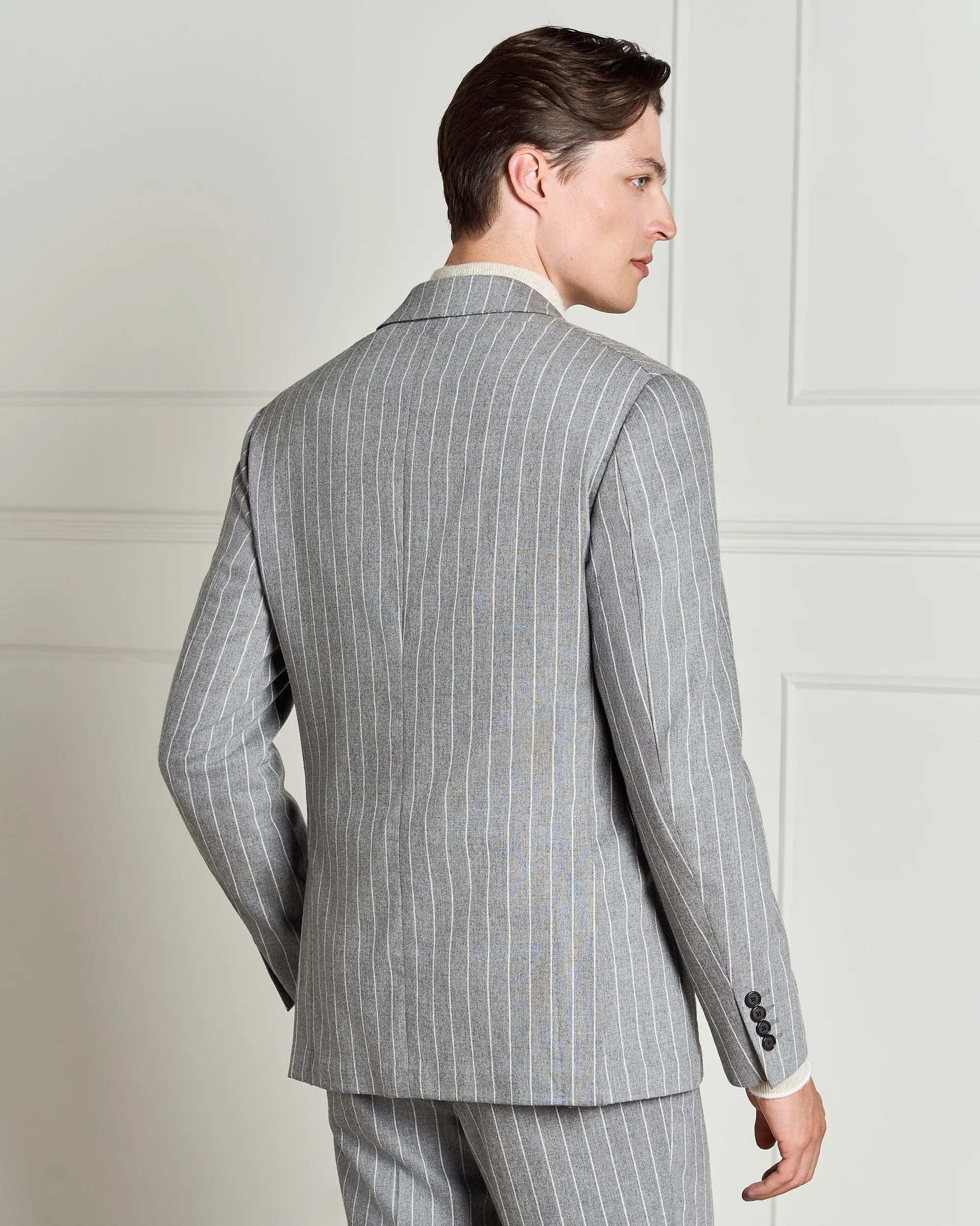 Malpensa Versa Pinstripe Suit - Malpensa Versa Pinstripe Suit Grey