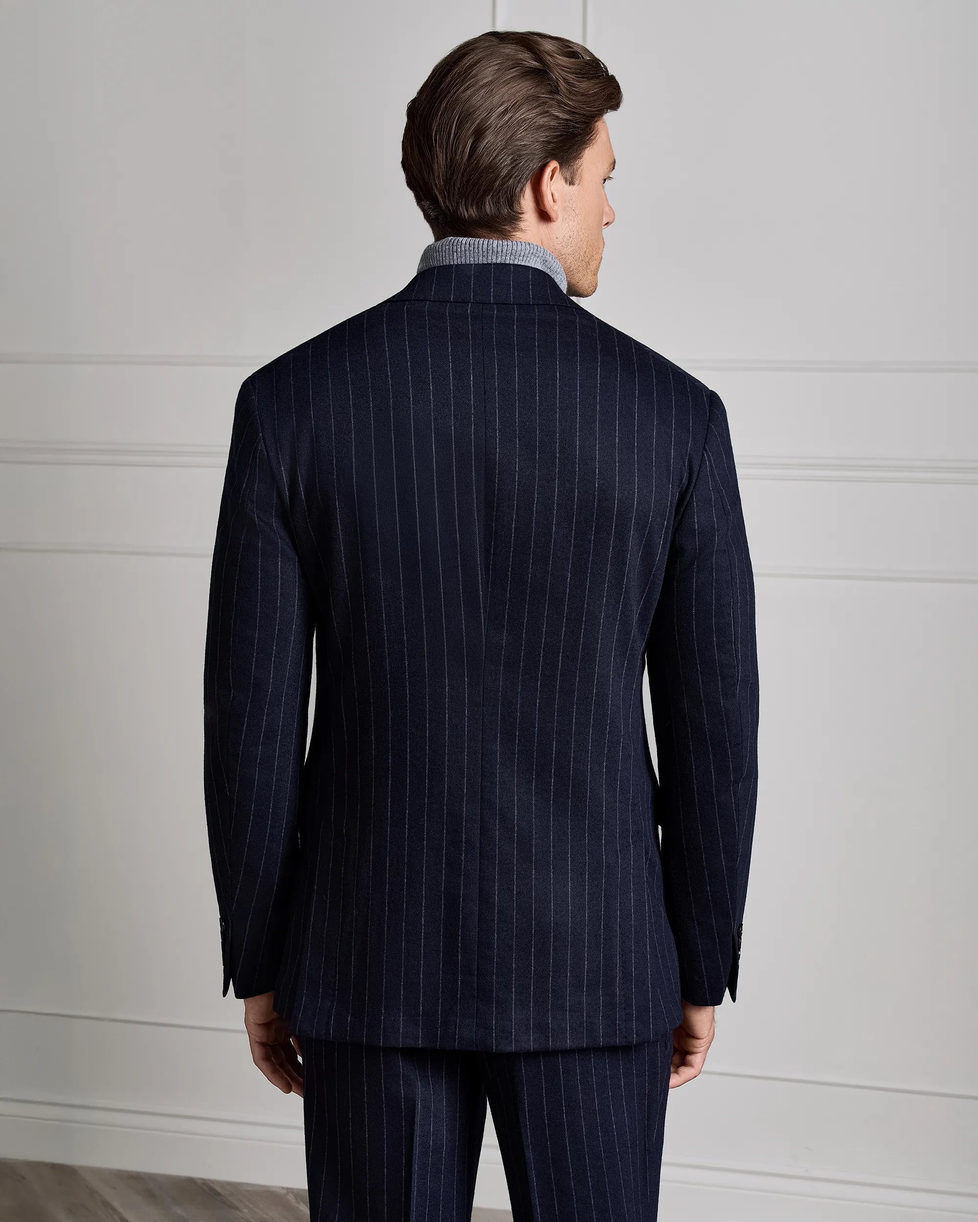 Malpensa Versa Pinstripe Suit - Malpensa Versa Pinstripe Suit Navy