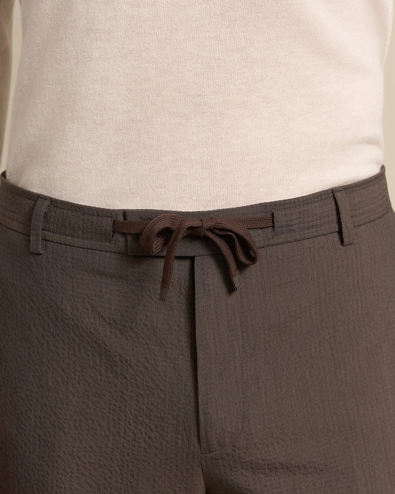 Malpensa Versa Seersucker Suit - Malpensa Versa Seersucker Suit Brown