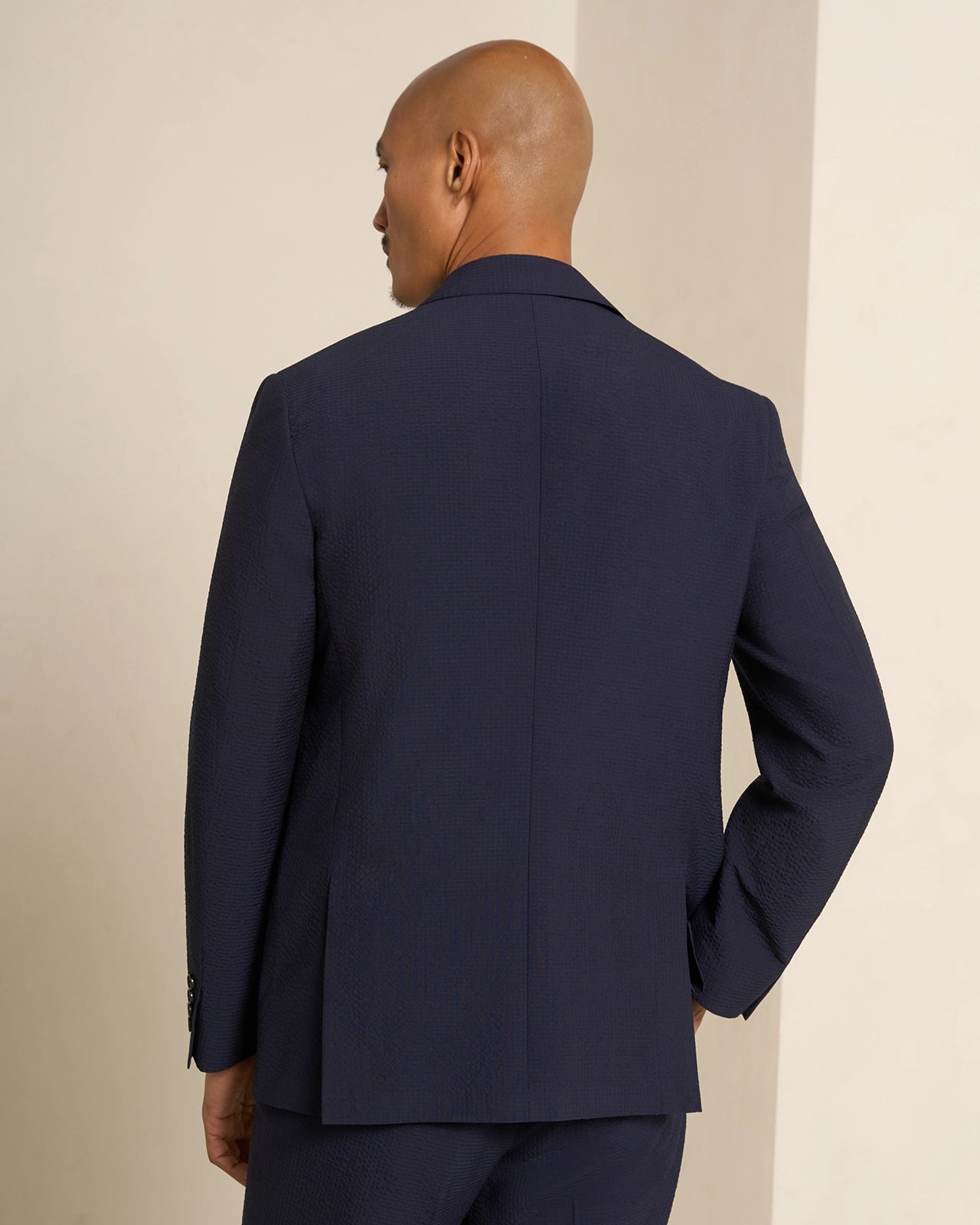 Malpensa Versa Seersucker Suit - Malpensa Versa Seersucker Suit Navy