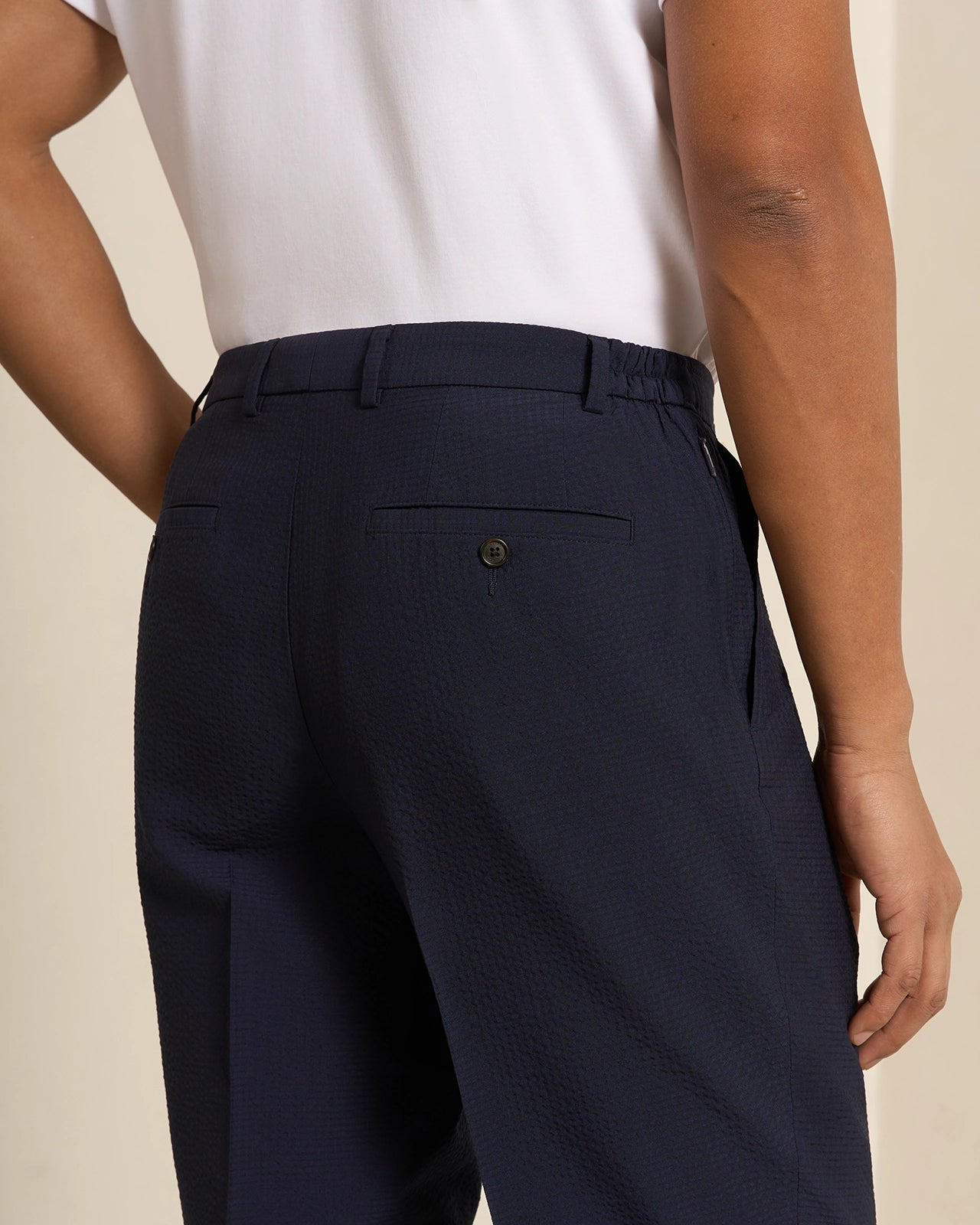Malpensa Versa Seersucker Suit - Malpensa Versa Seersucker Suit Navy