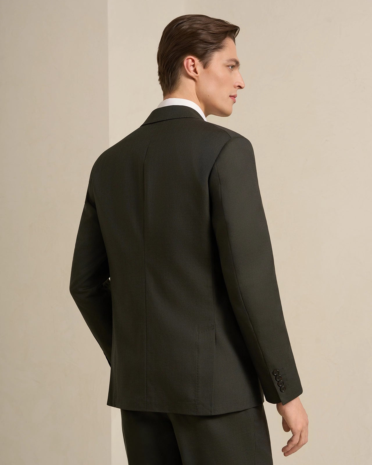Malpensa Wool Cotton Suit - Malpensa Wool Cotton Suit Olive