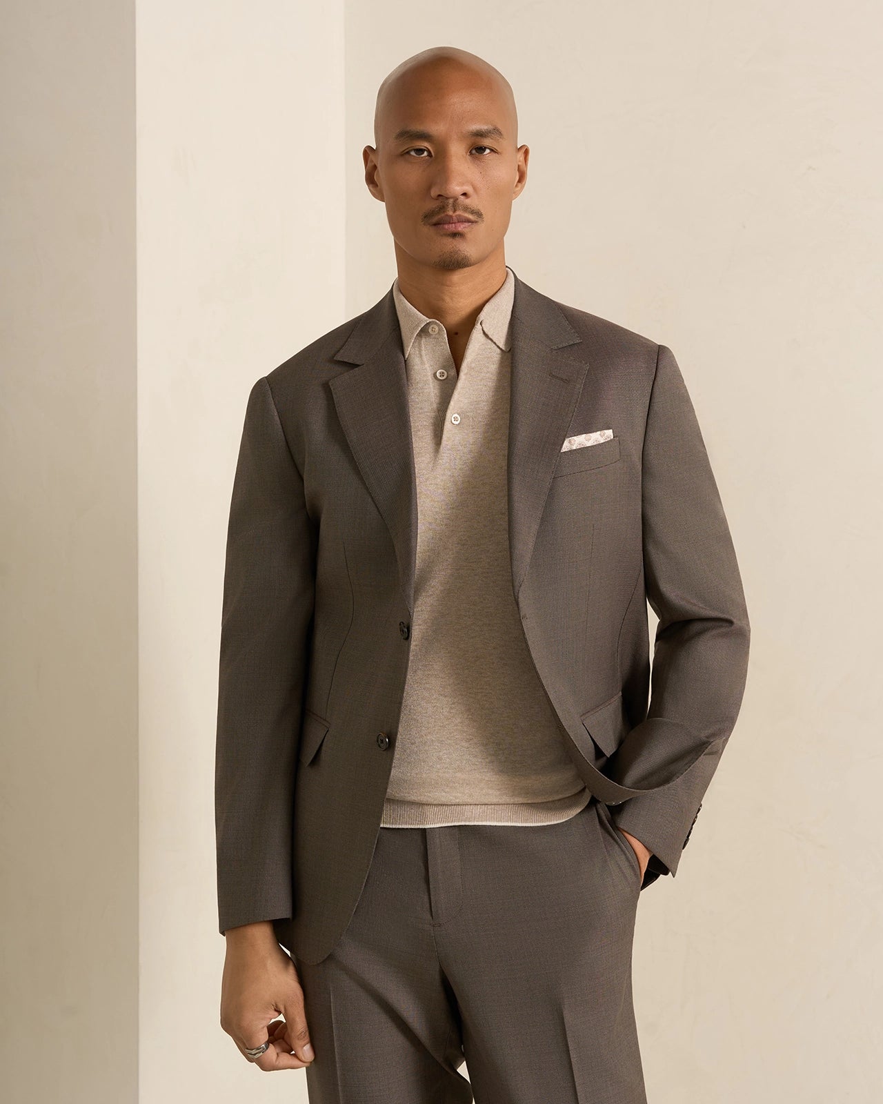 Malpensa Wool Cotton Suit - Malpensa Wool Cotton Suit Brown