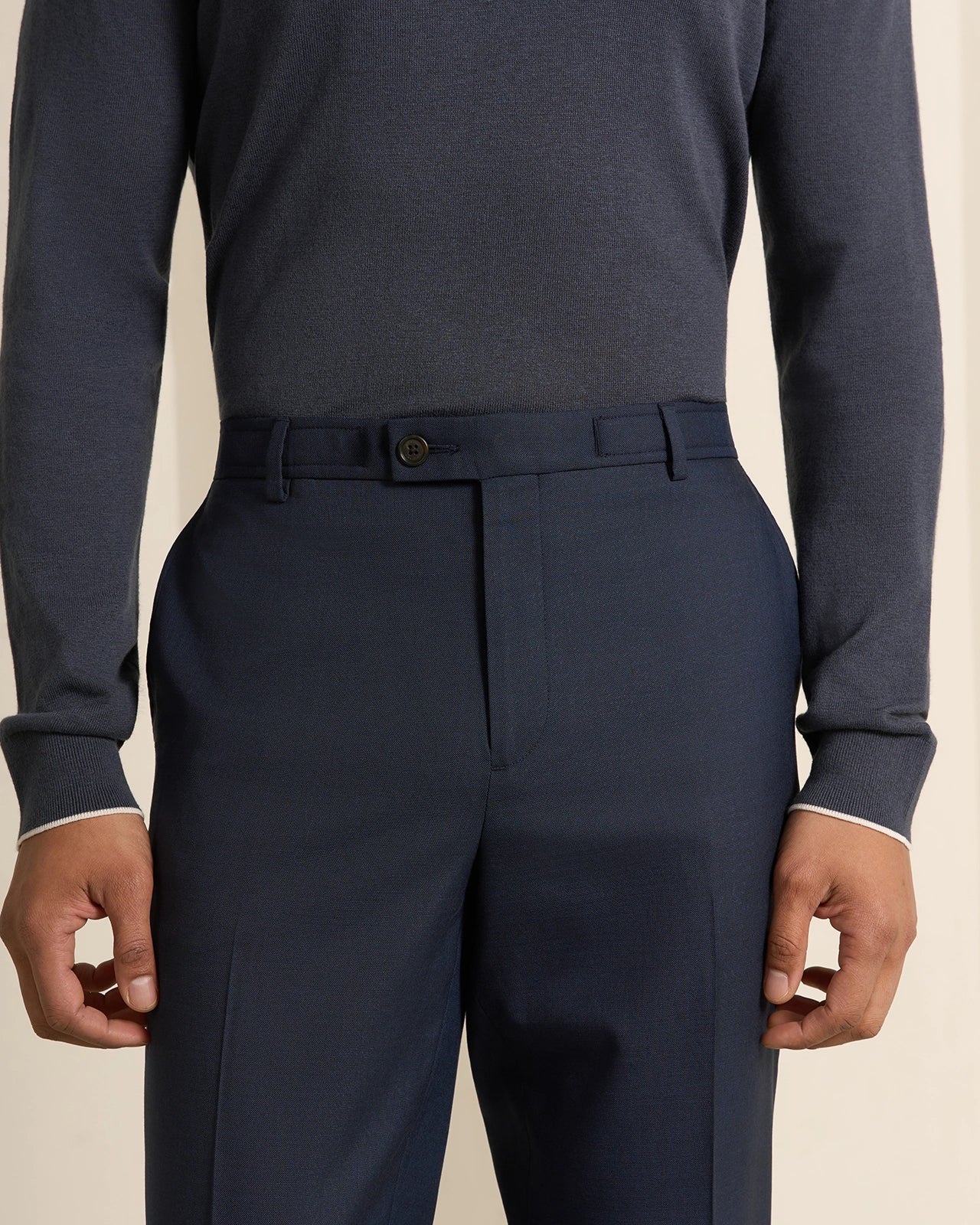 Malpensa Wool Cotton Suit - Malpensa Wool Cotton Suit Navy