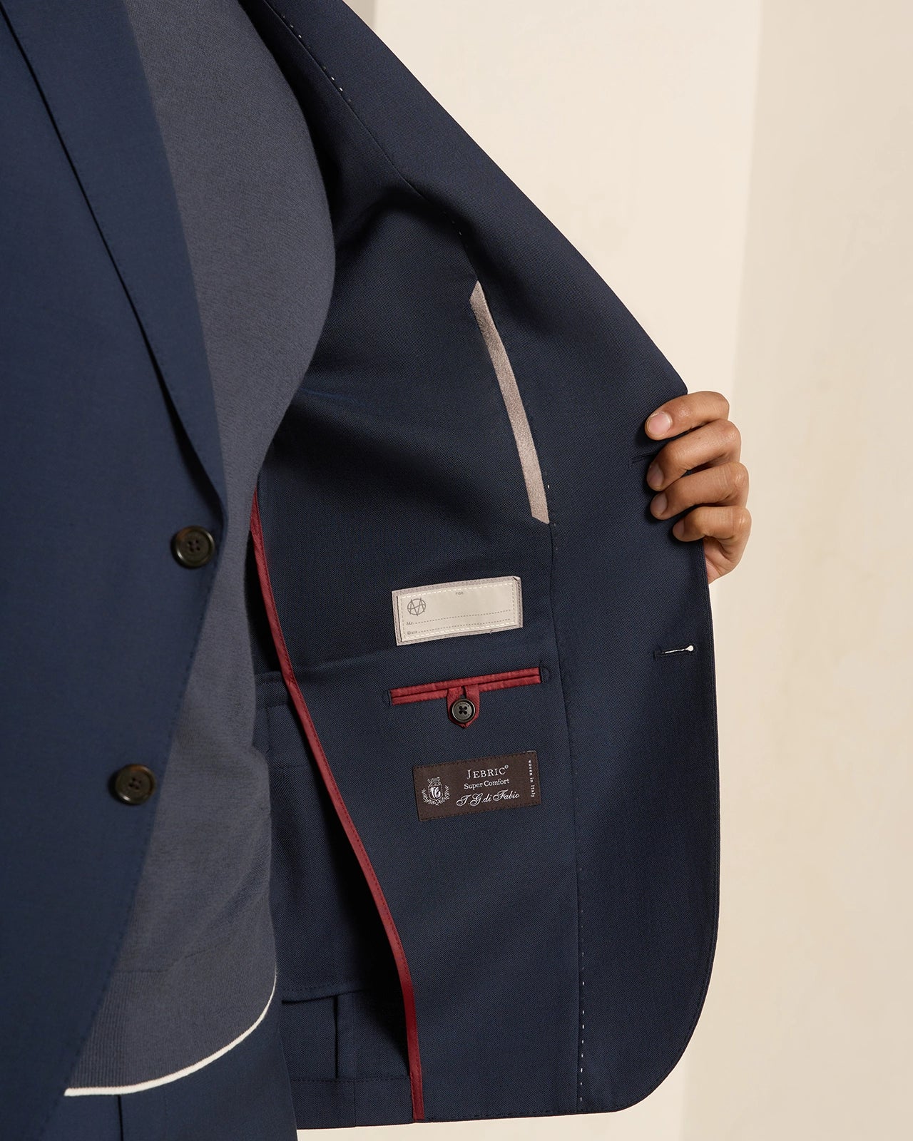 Malpensa Wool Cotton Suit - Malpensa Wool Cotton Suit Navy