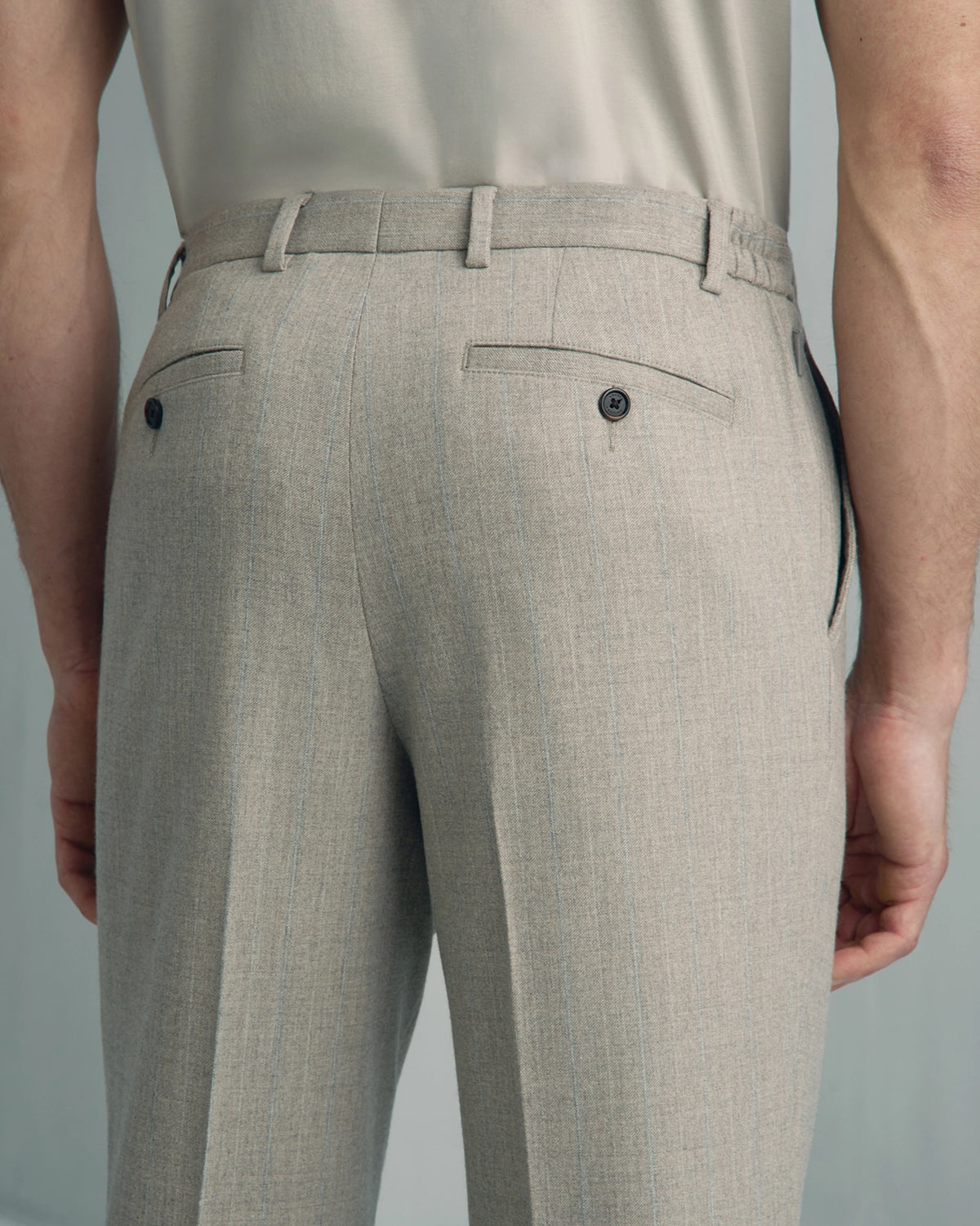Malpensa Wool Cashmere 2-Tone Stripe Suit - Malpensa Wool Cashmere 2-Tone Stripe Suit Sage
