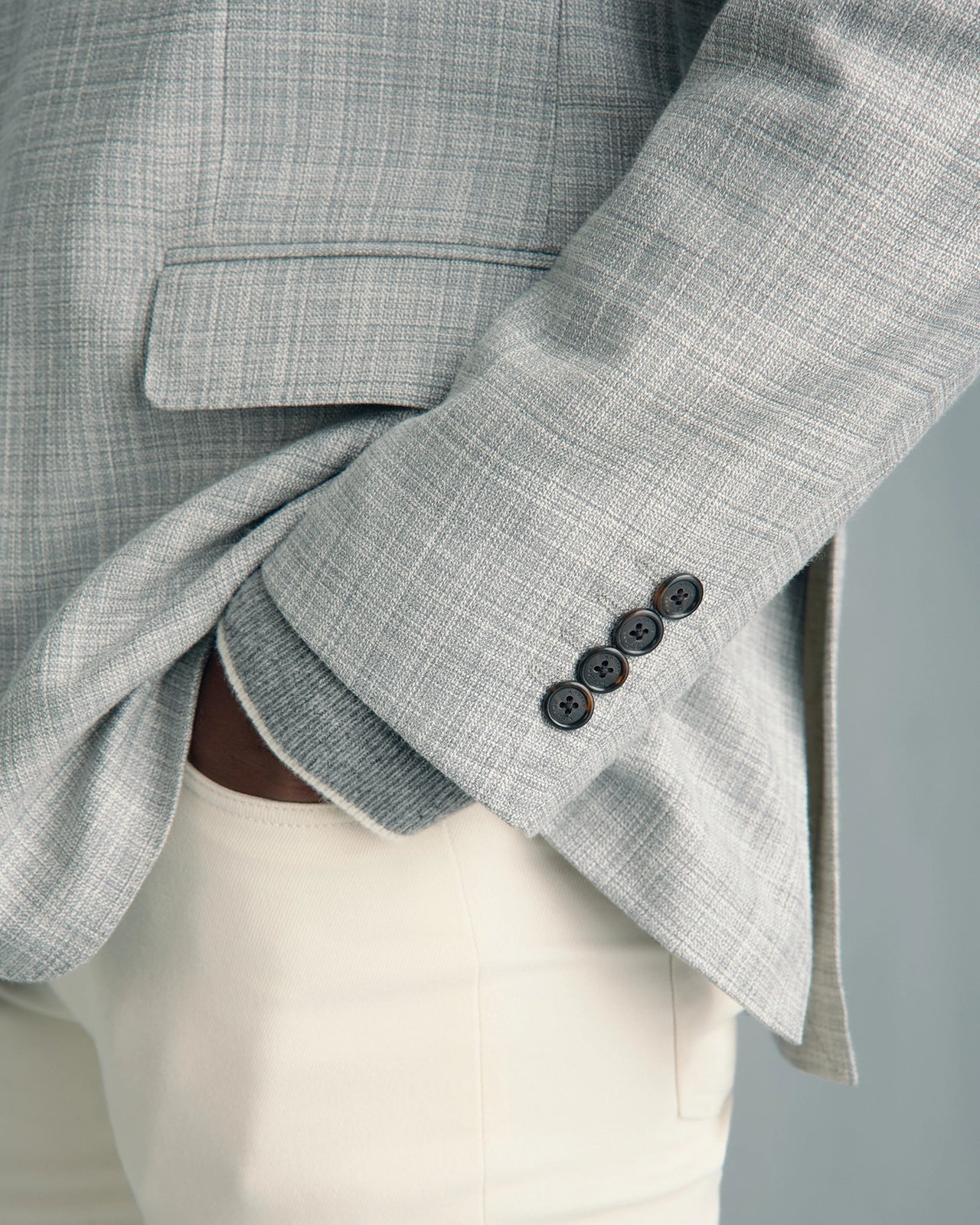 Malpensa Wool Cotton Nylon Jacket - Malpensa Wool Cotton Nylon Jacket Grey