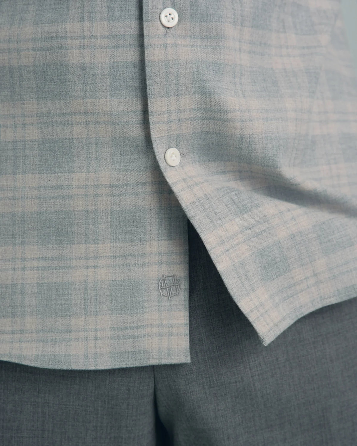 Performance Cotton Everyday Shirt - Performance Cotton Everyday Shirt Grey Melange Check