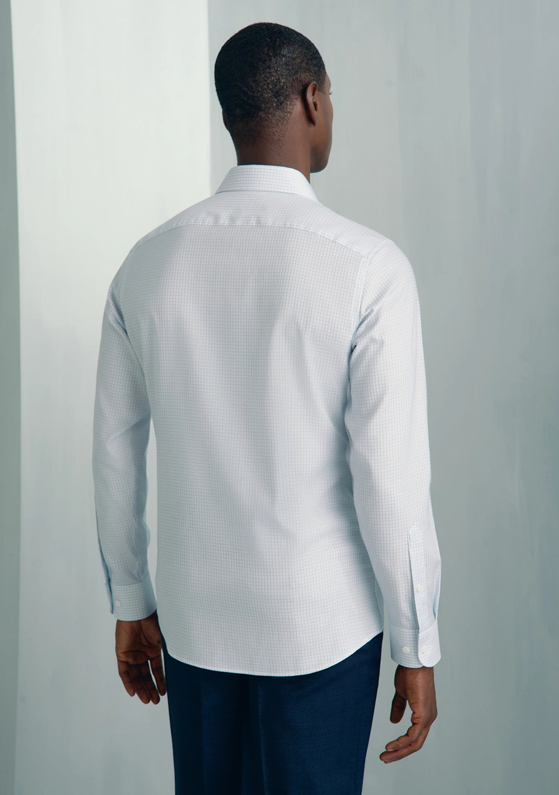 Performance Cotton Everyday Shirt - Performance Cotton Everyday Shirt Light Blue Check