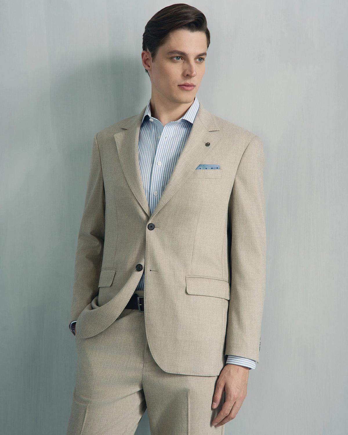 Malpensa Wool Cashmere Suit - Malpensa Wool Cashmere Suit Cream