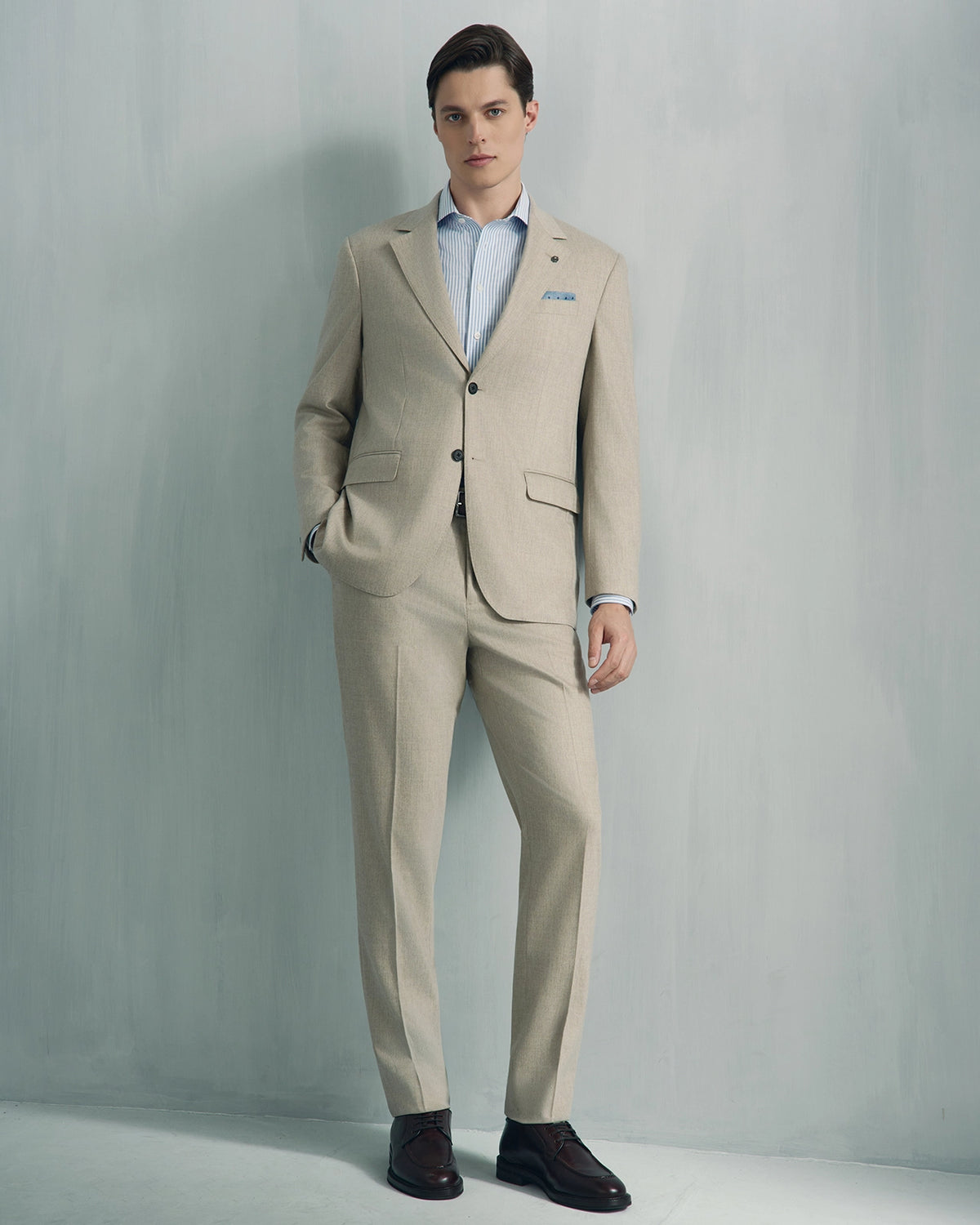 Malpensa Wool Cashmere Suit - Malpensa Wool Cashmere Suit Cream