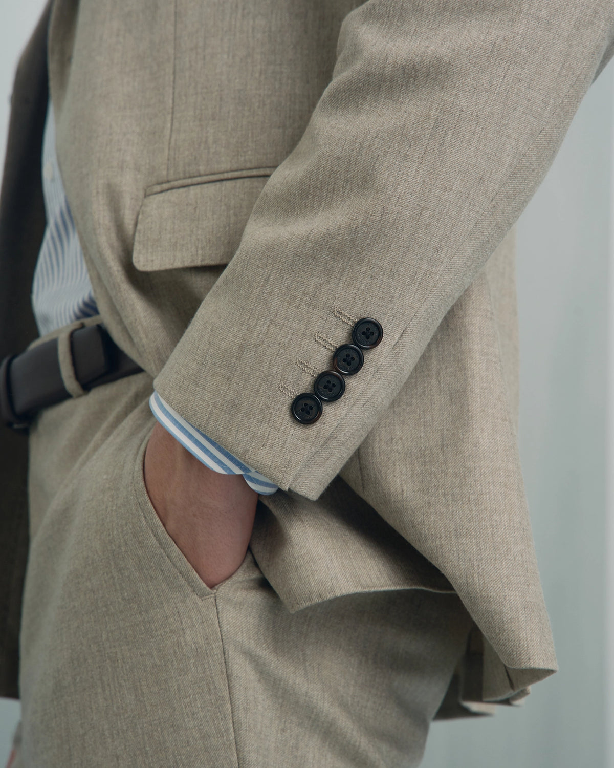 Malpensa Wool Cashmere Suit - Malpensa Wool Cashmere Suit Cream