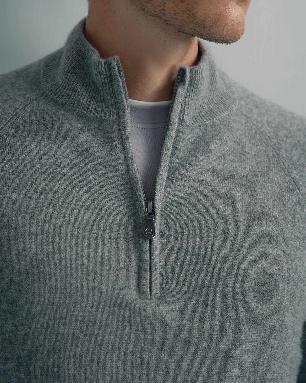 Chamonix Cashmere 1/4 Zip - Chamonix Cashmere 1/4 Zip Grey