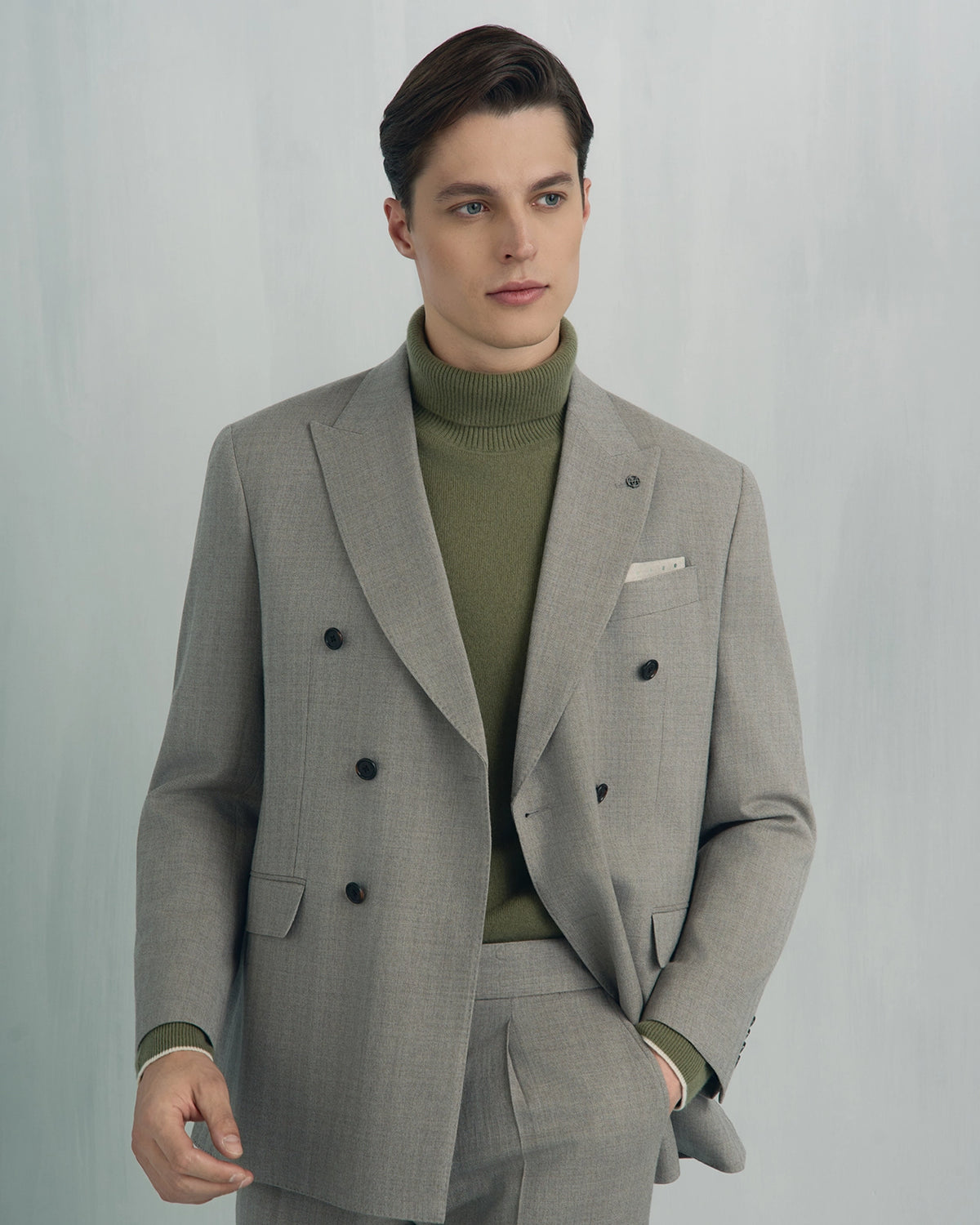 Chamonix Cashmere Turtleneck - Chamonix Cashmere Turtleneck Sage