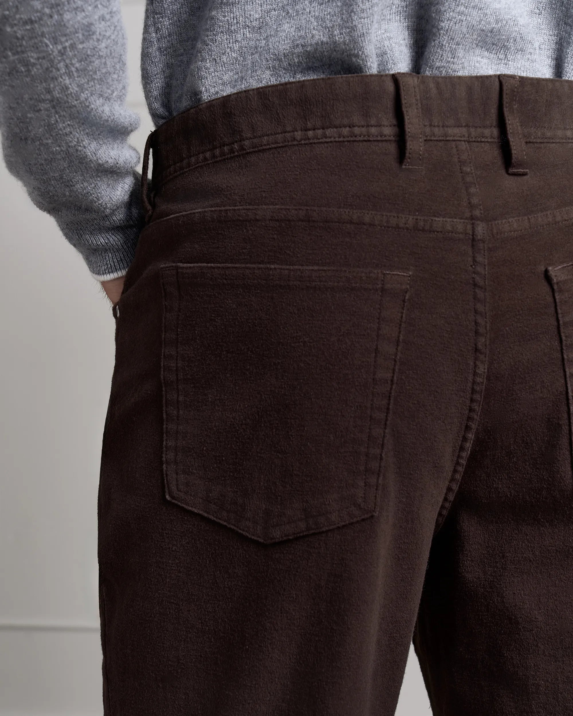 Marseilles Cotton Moleskin Pant - Marseilles Cotton Moleskin Pant Brown