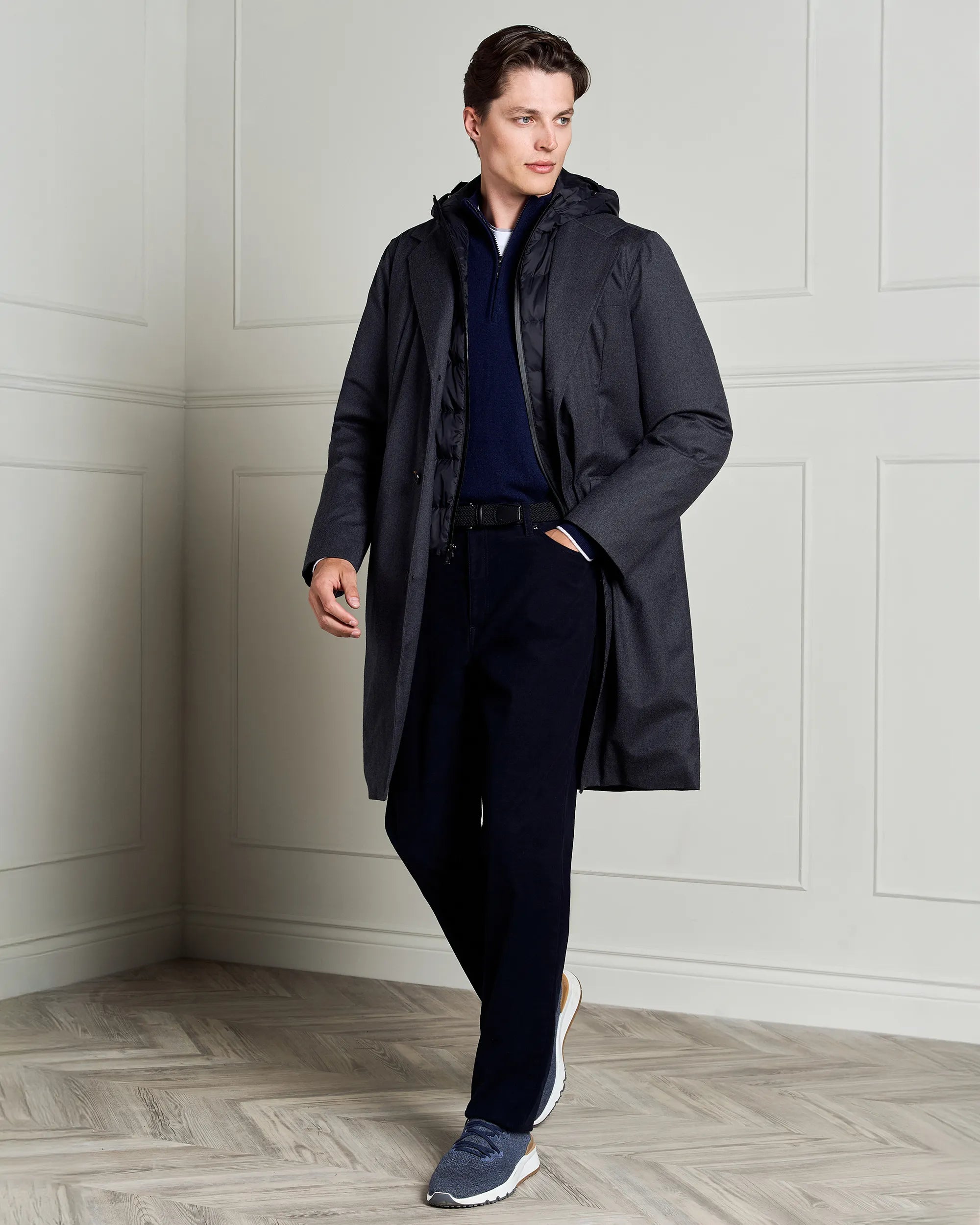 Marseilles Cotton Moleskin Pant - Marseilles Cotton Moleskin Pant Navy