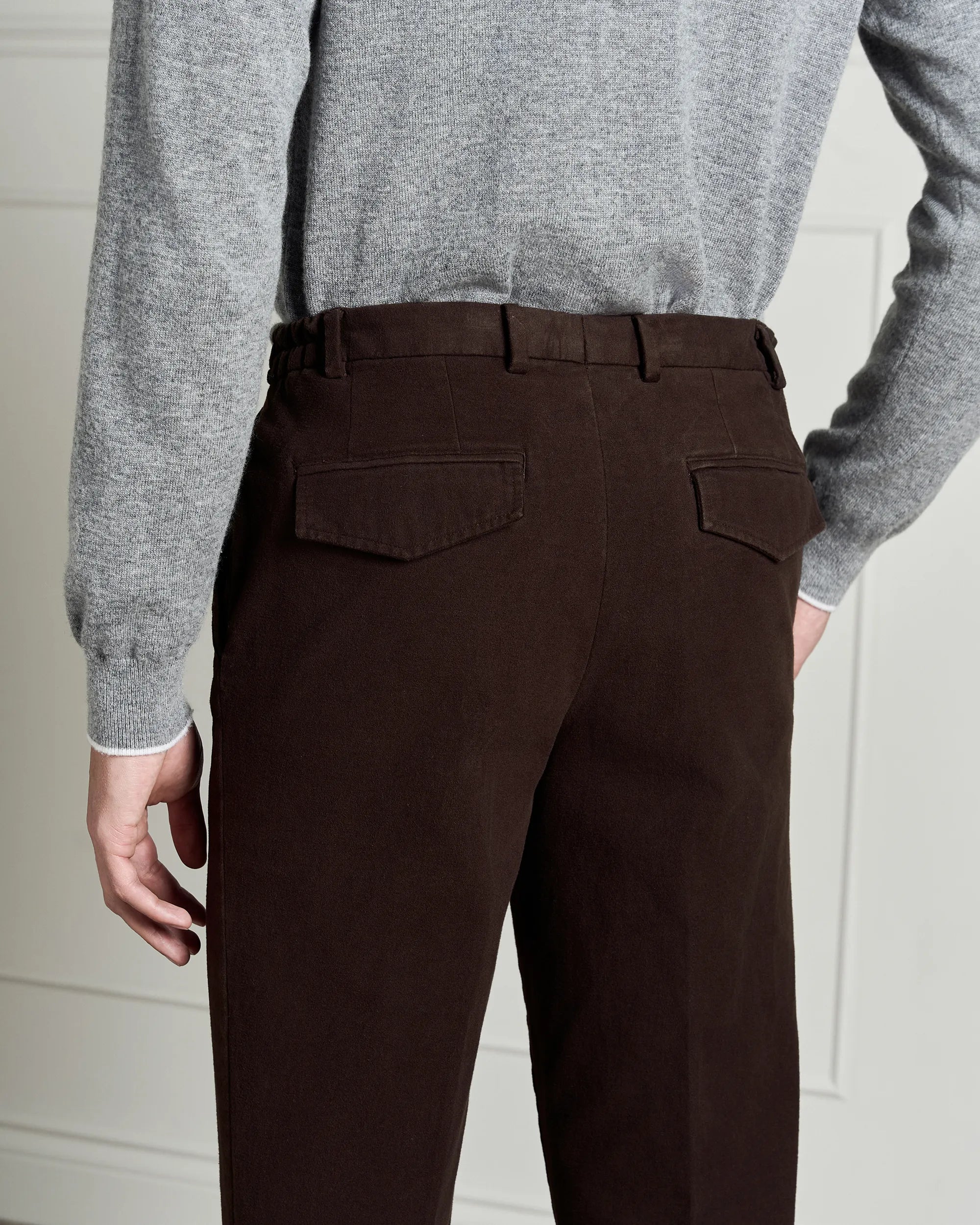 Como Moleskin Chino - Como Moleskin Chino Brown