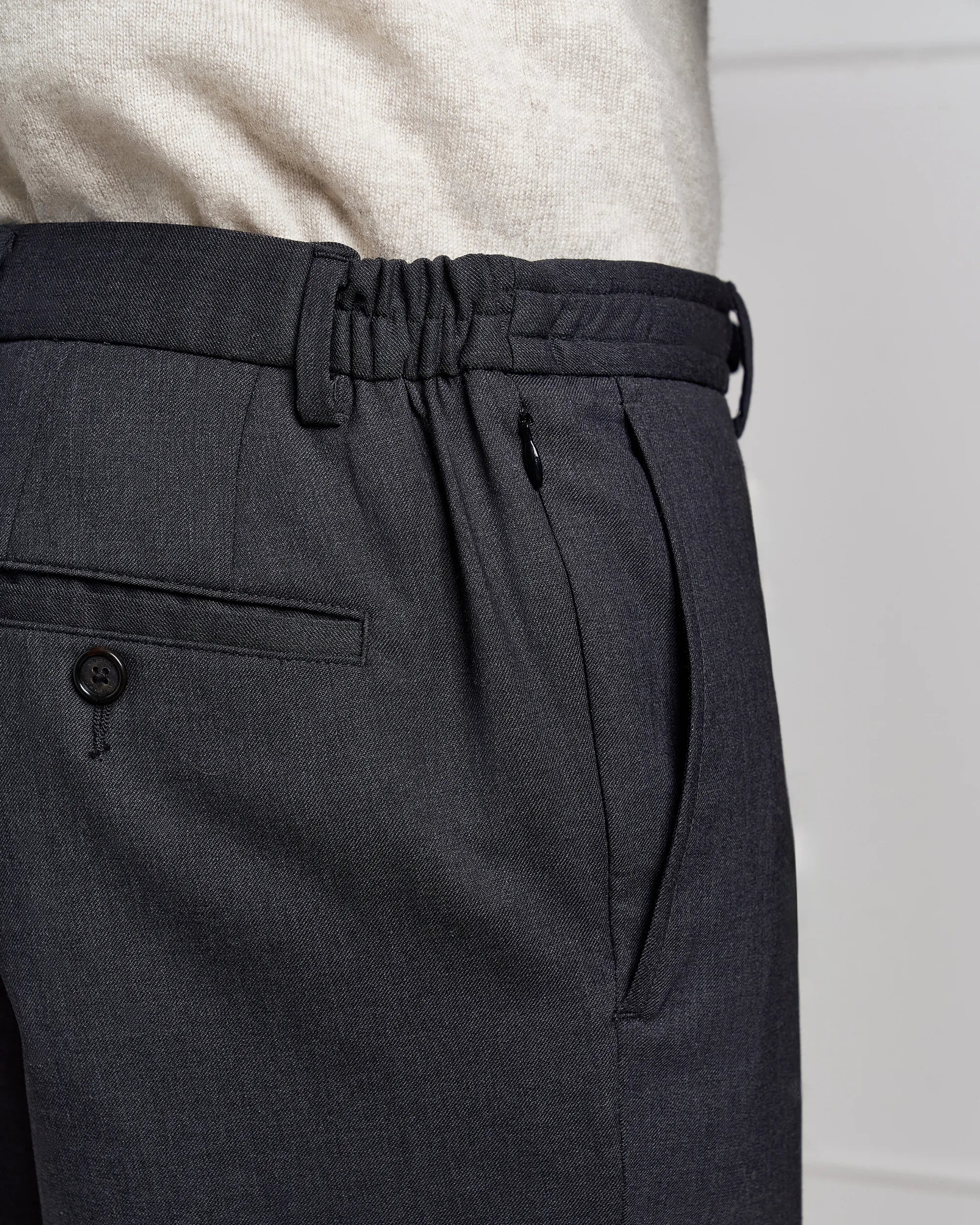 Como Wool Travel Pant - Como Wool Travel Pant Charcoal