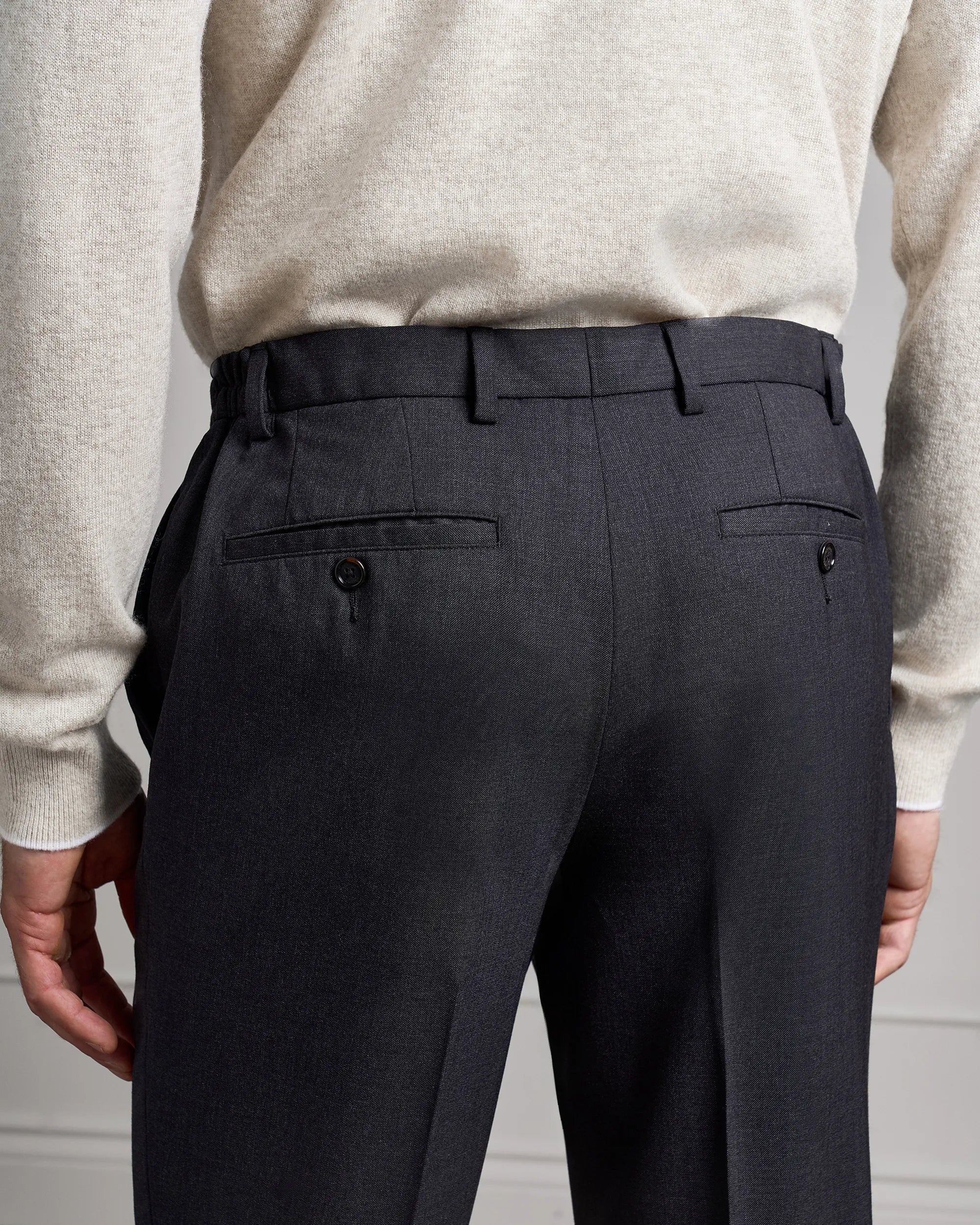 Como Wool Travel Pant - Como Wool Travel Pant Charcoal