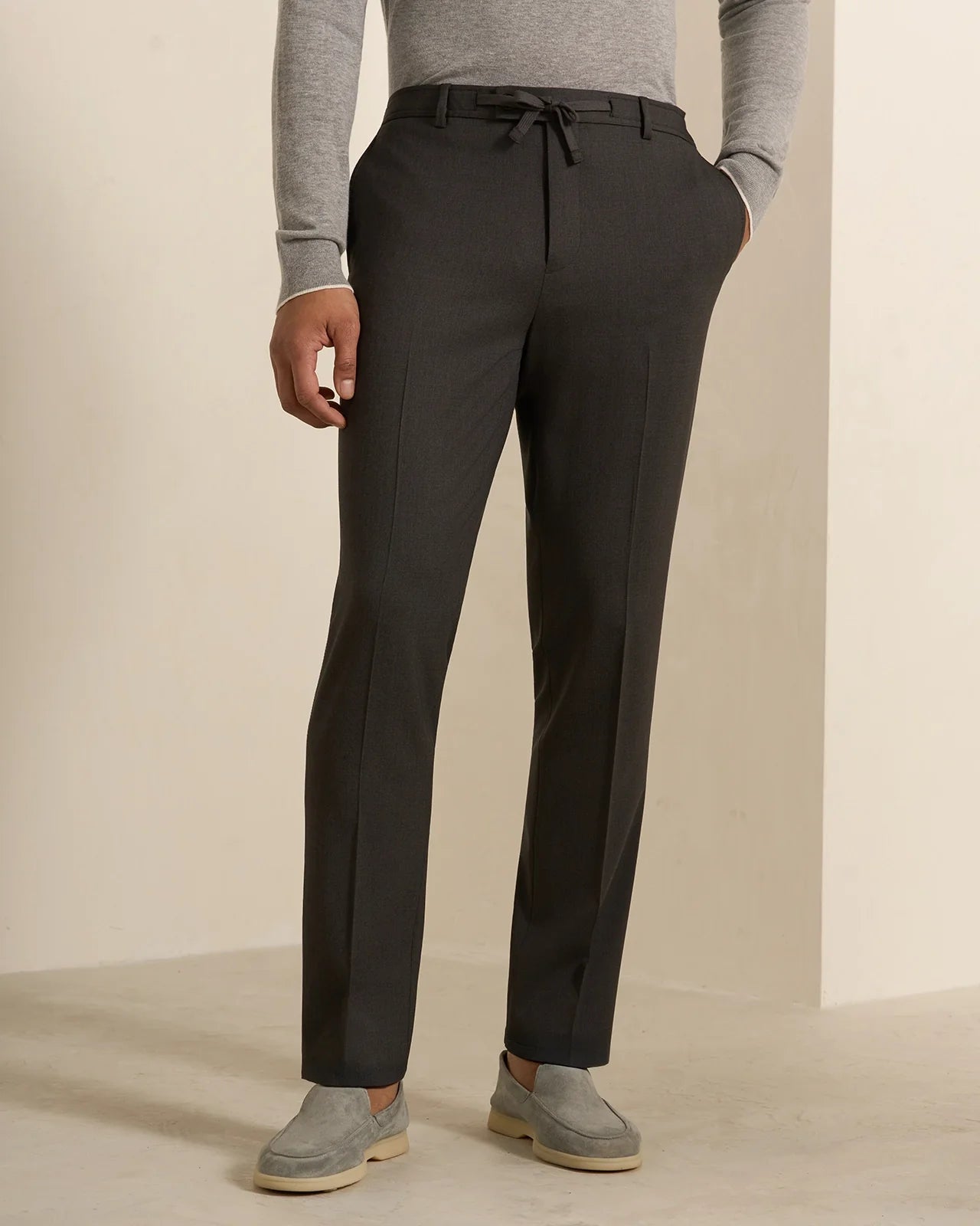 Como Wool Travel Pant - Como Wool Travel Pant Charcoal