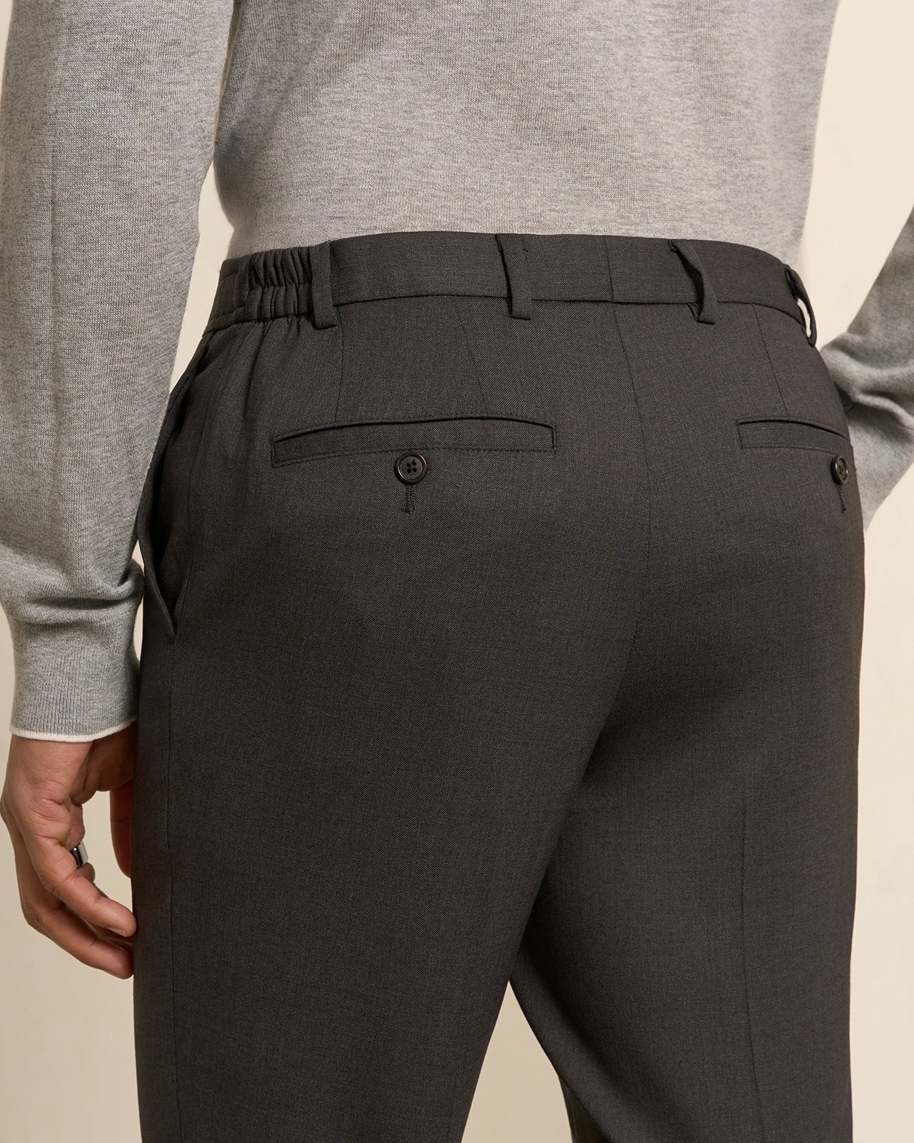 Como Wool Travel Pant - Como Wool Travel Pant Charcoal