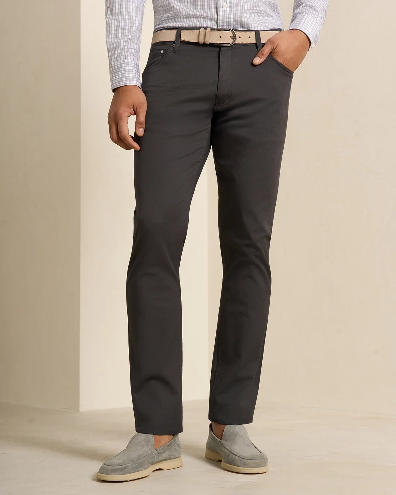 Marseille Pima Cotton Pant - Marseille Pima Cotton Pant Dark Grey
