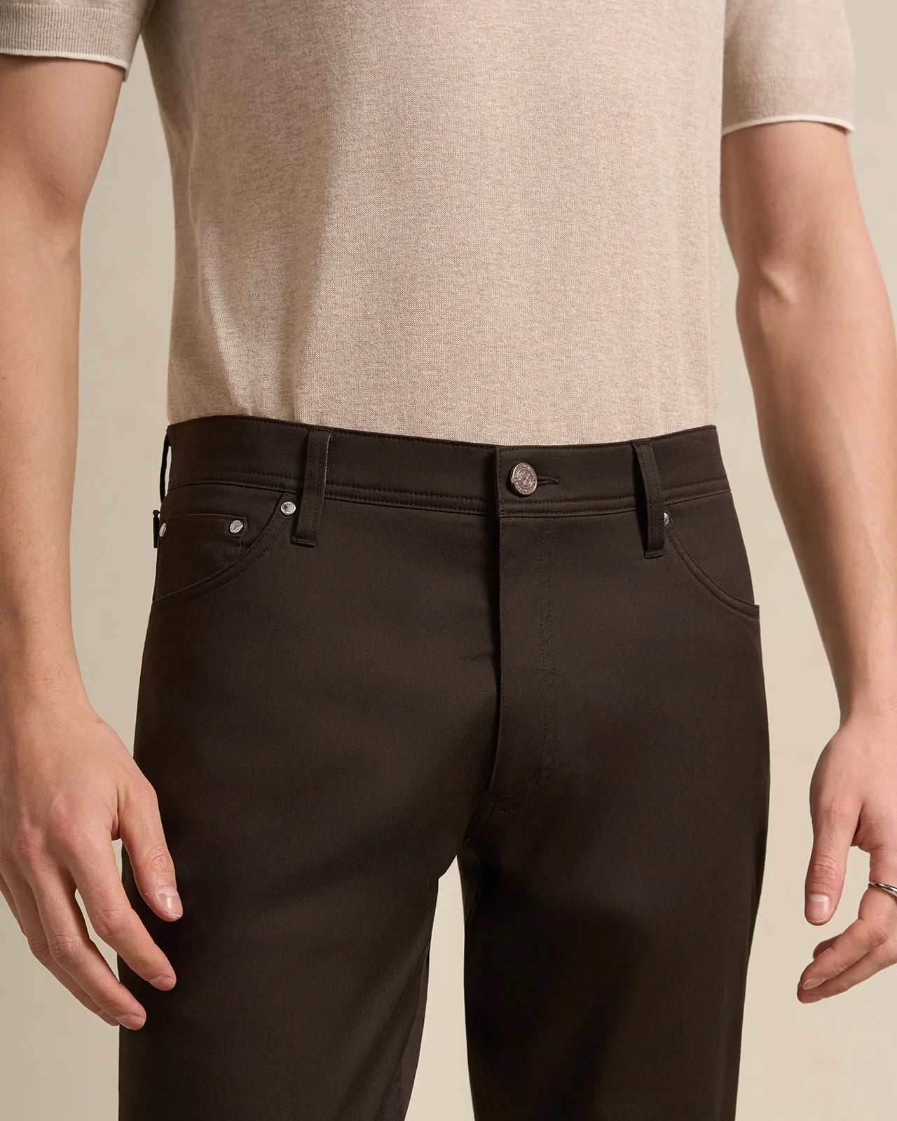 Marseille Pima Cotton Pant - Marseille Pima Cotton Pant Brown