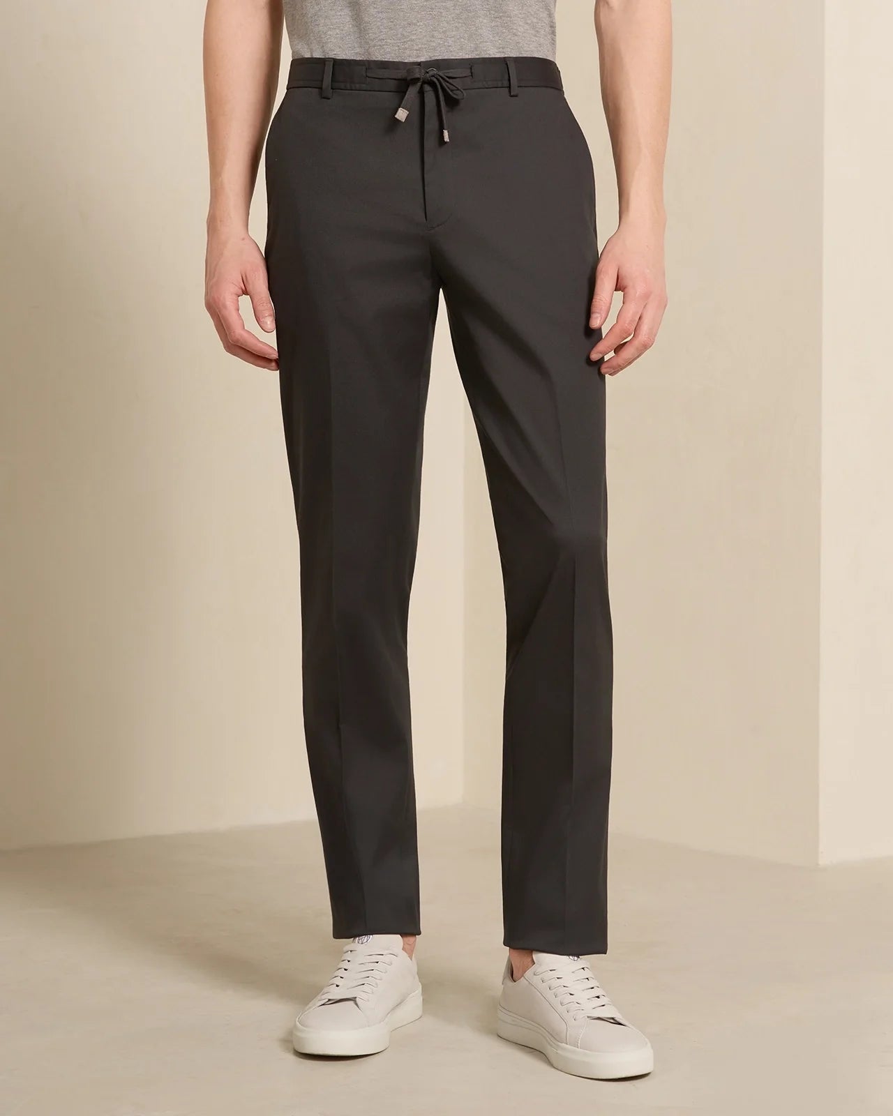 Como Pima Cotton Chino - Como Pima Cotton Chino Dark Grey