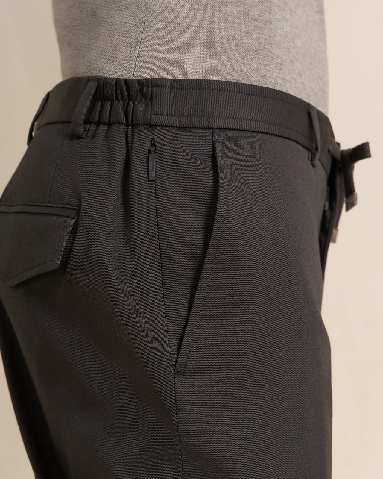 Como Pima Cotton Chino - Como Pima Cotton Chino Dark Grey
