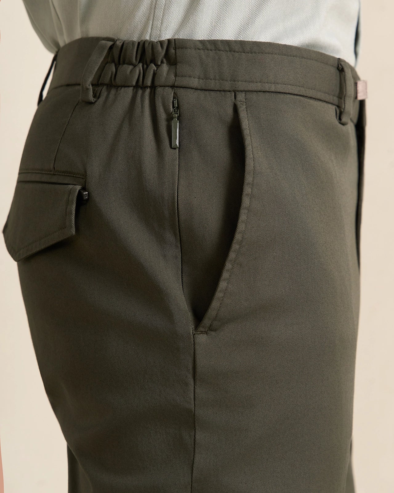 Como Pima Cotton Chino - Como Pima Cotton Chino Olive