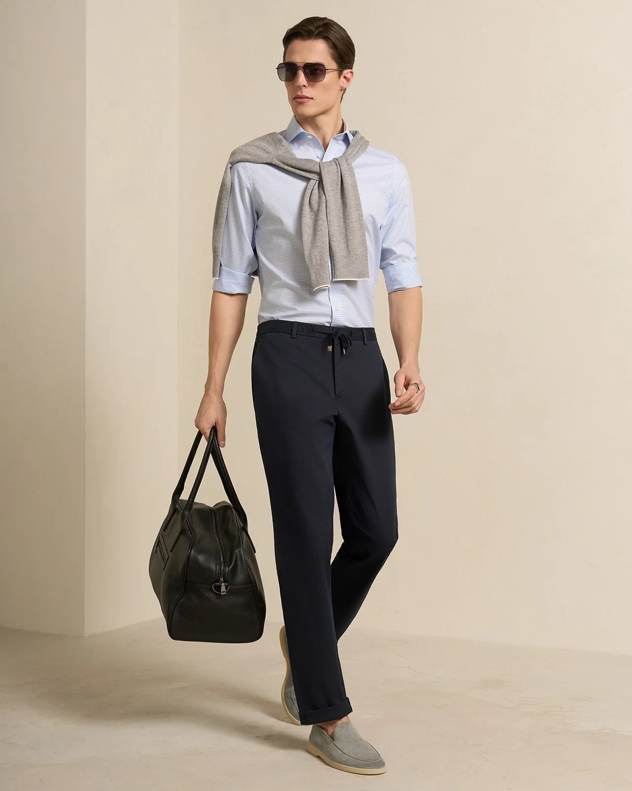 Como Pima Cotton Chino - Como Pima Cotton Chino Navy