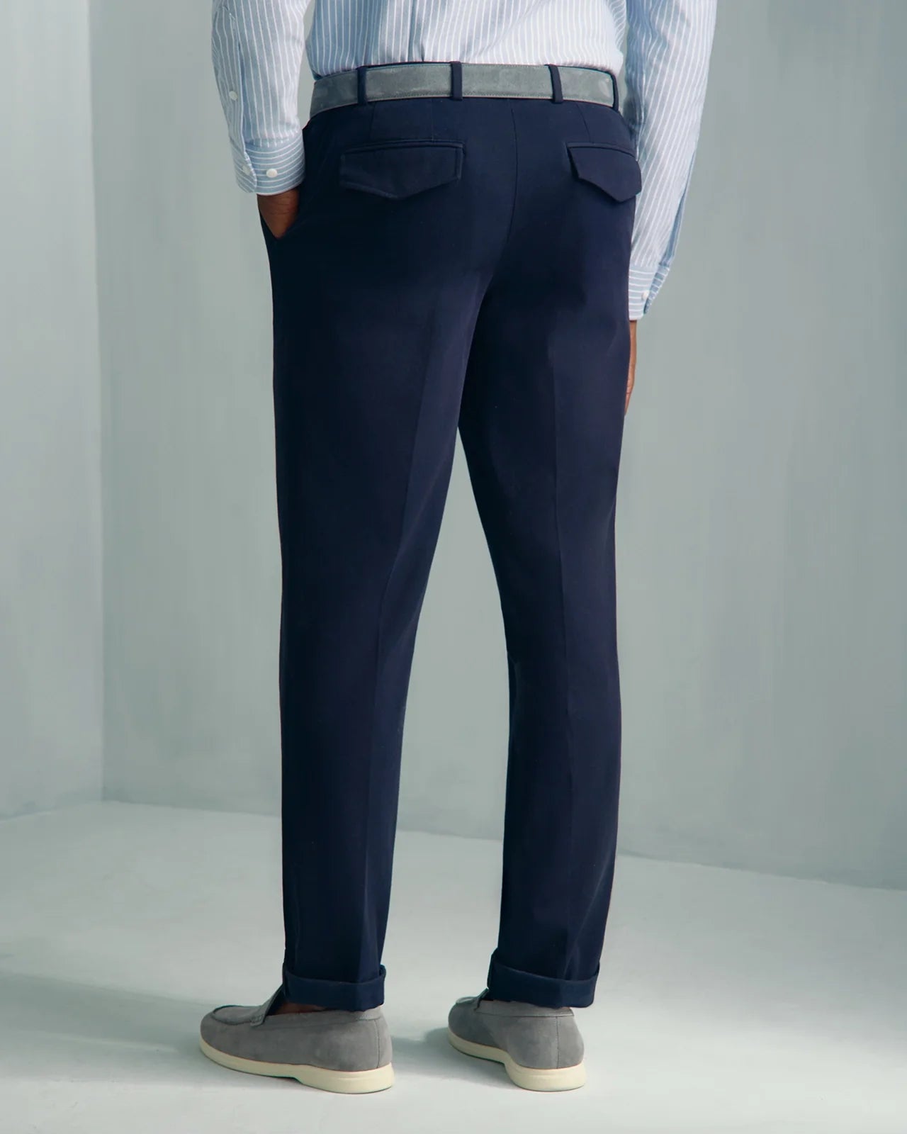 Como Cotton Cashmere Chino - Como Cotton Cashmere Chino Navy