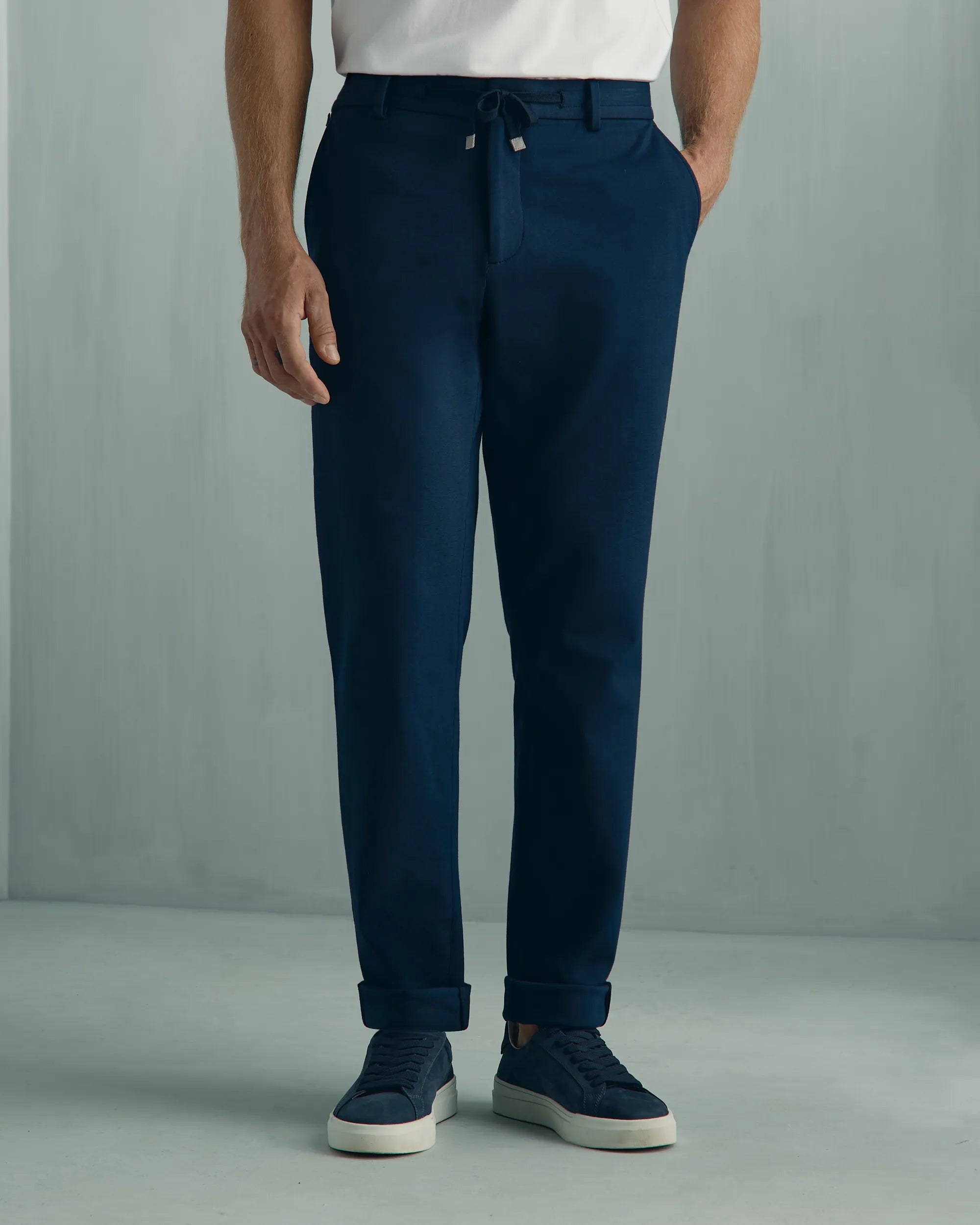 For general description, go to 'Main Product Description' region - Como Cotton Nylon Knit Pant - Como Cotton Nylon Knit Pant Navy