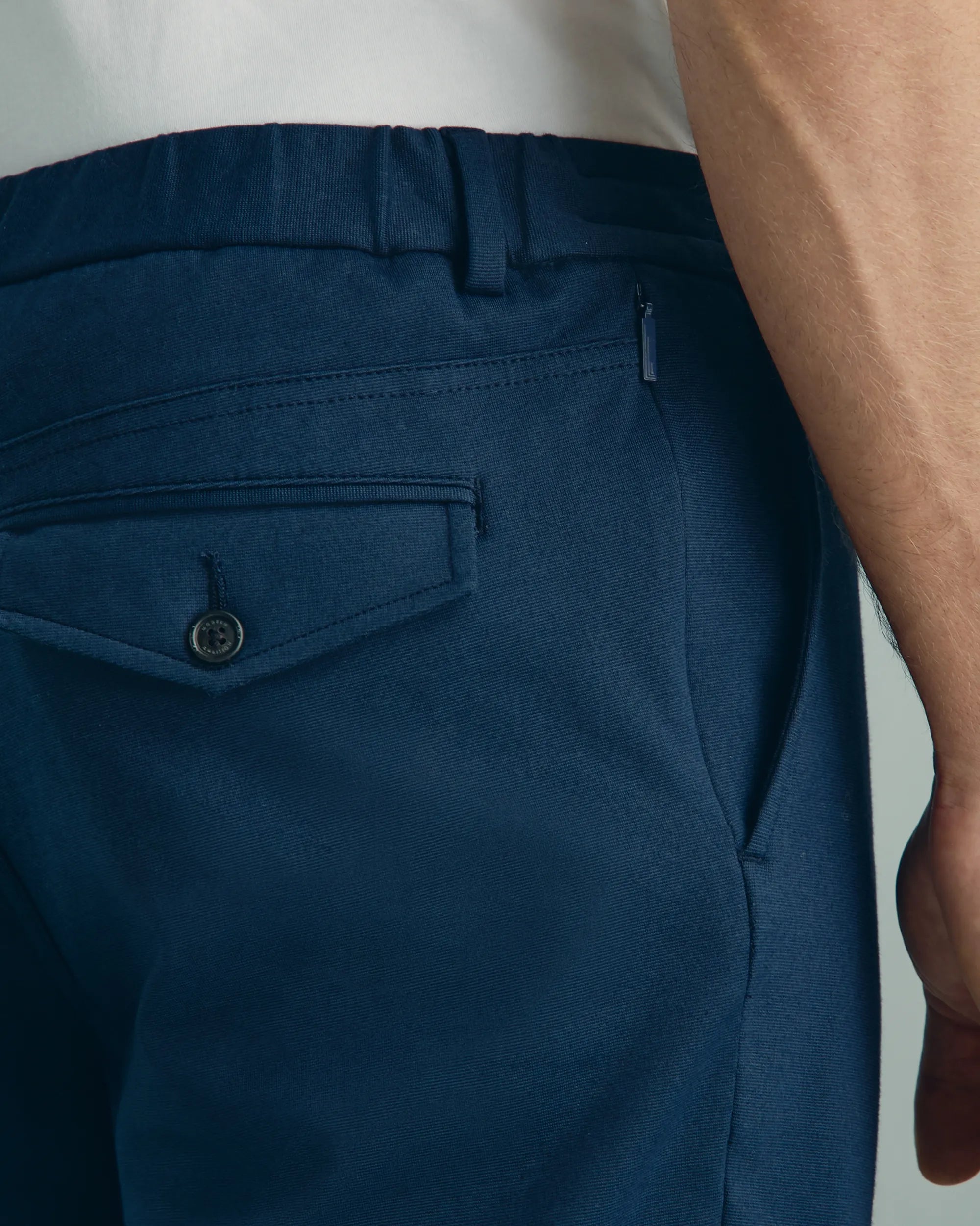 Como Cotton Nylon Knit Pant - Como Cotton Nylon Knit Pant Navy